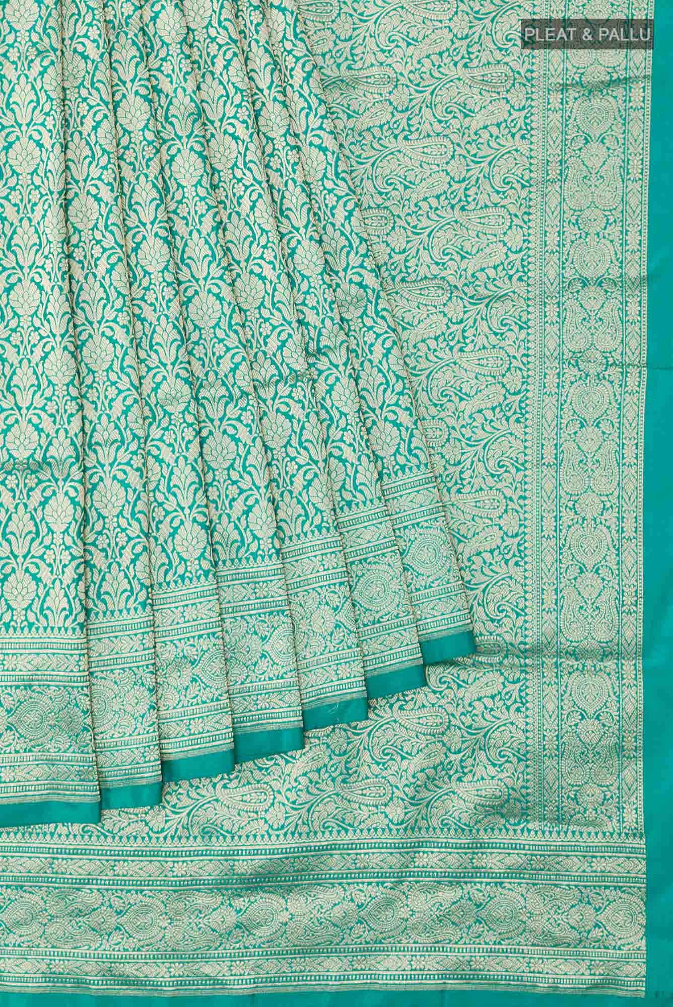 Green Blended Banarasi Silk Saree