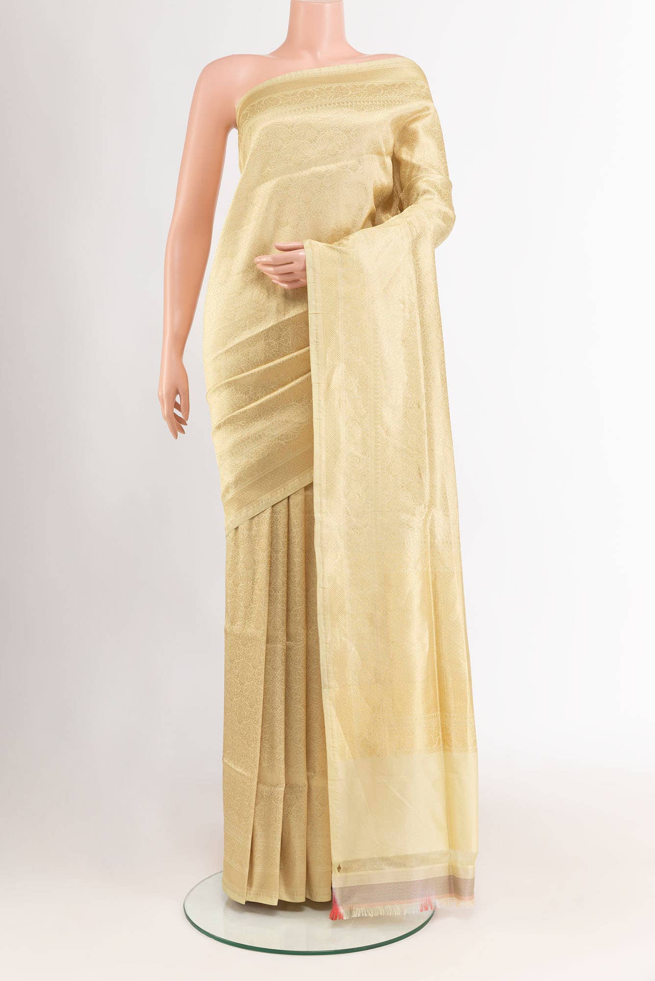 Beige Banarasi Saree