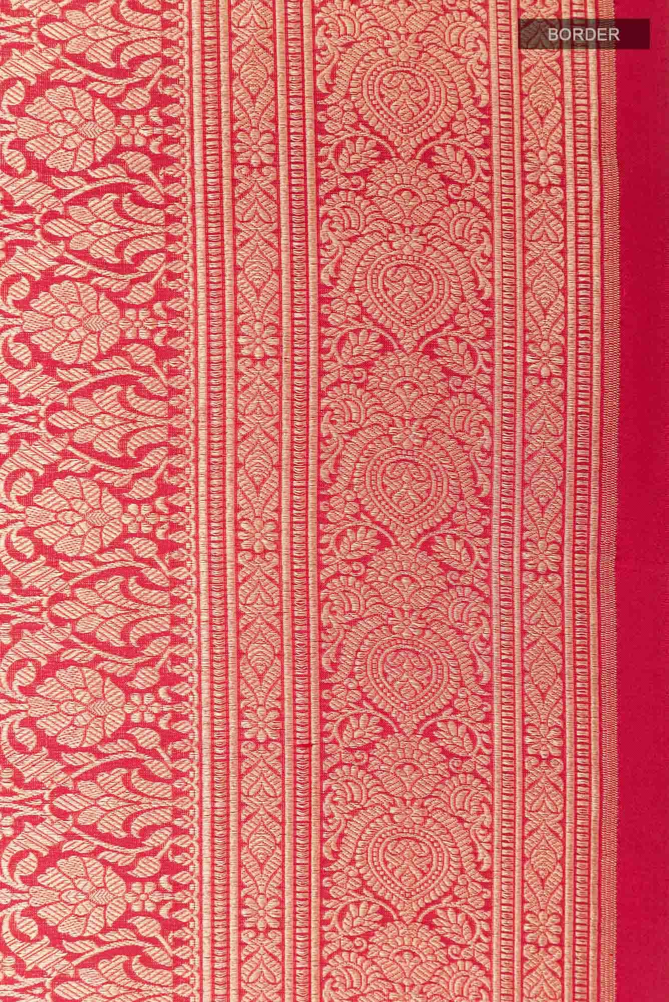Maroon Banarasi Katan Silk Saree