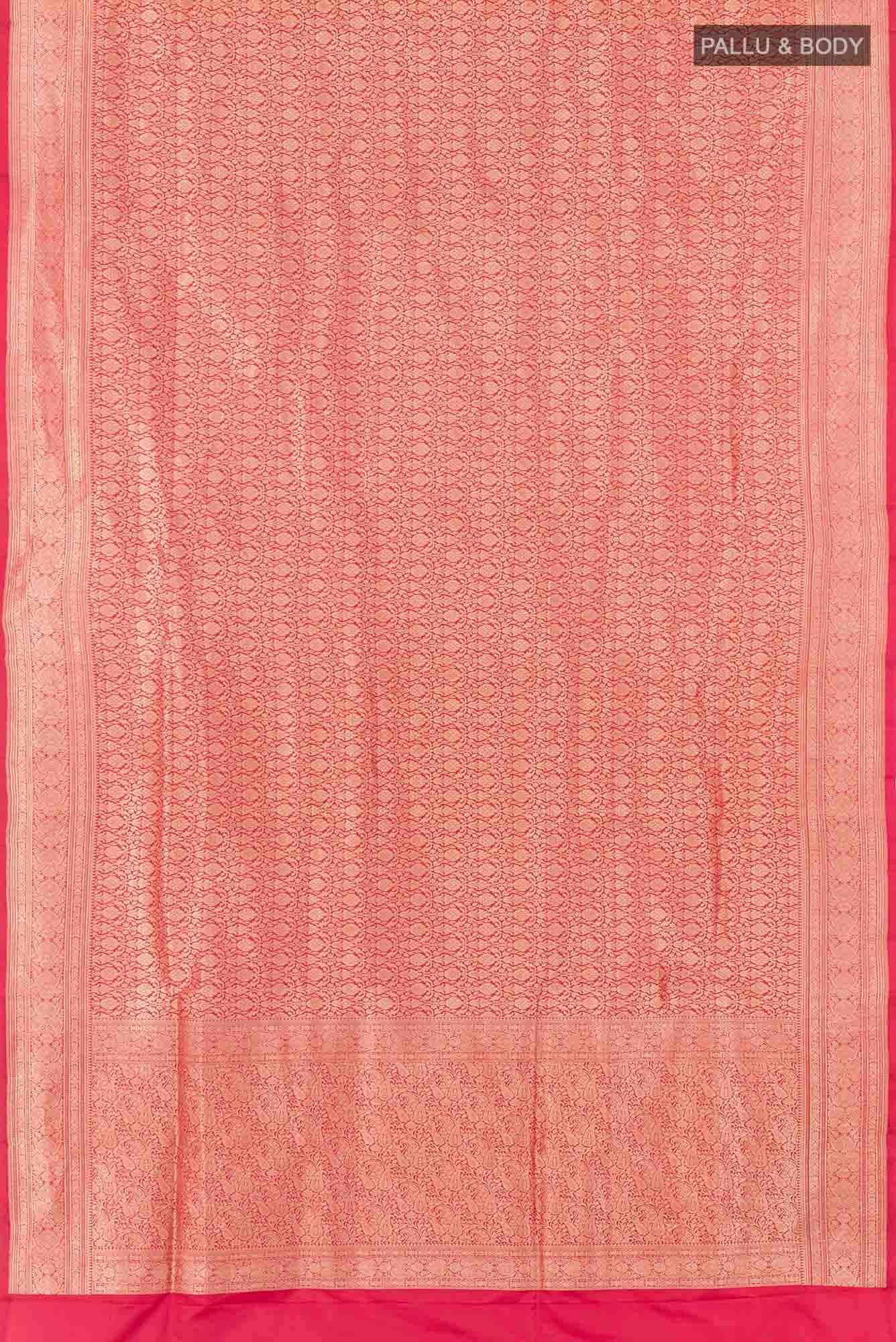 Maroon Banarasi Katan Silk Saree