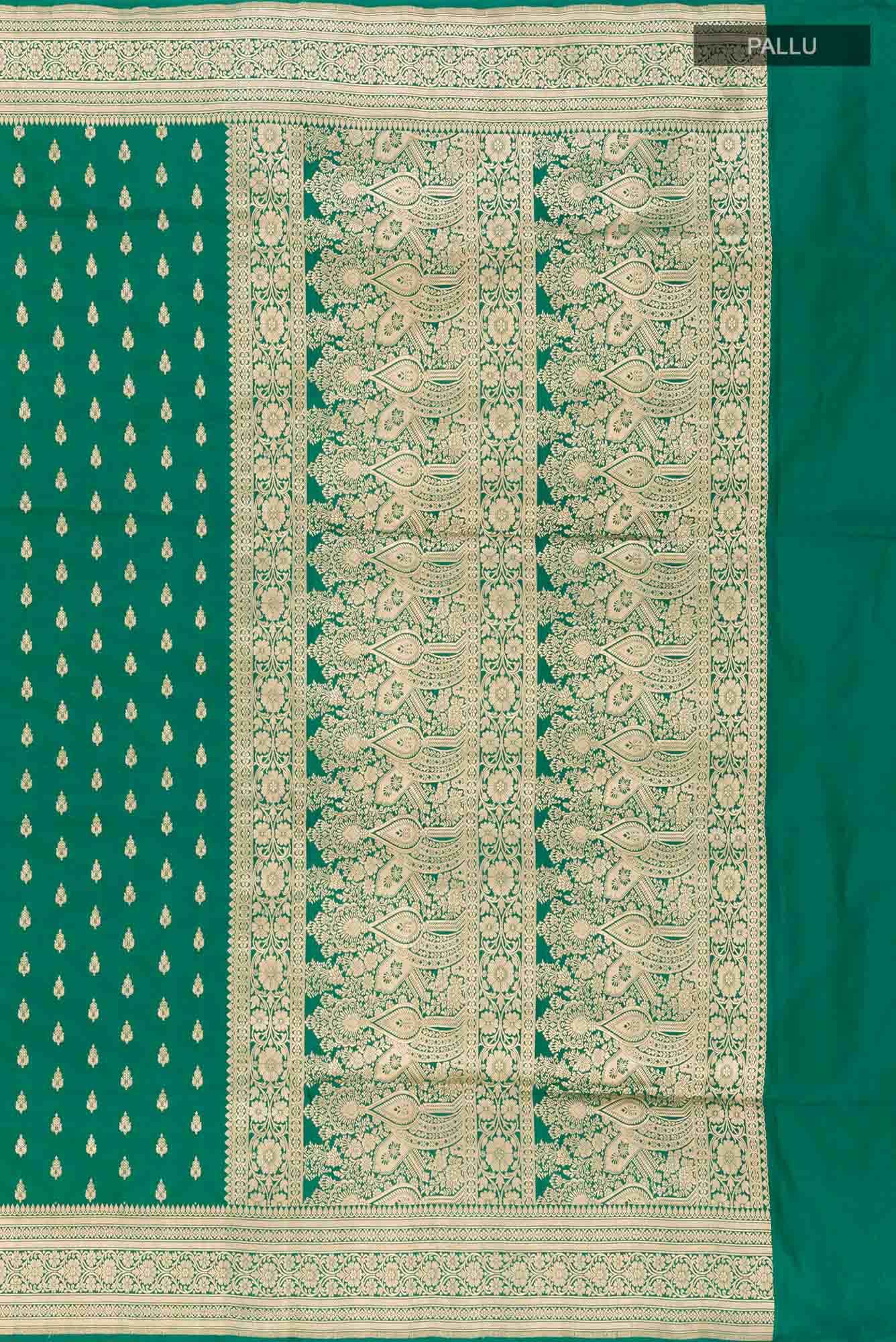 Green Banarasi Silk Saree