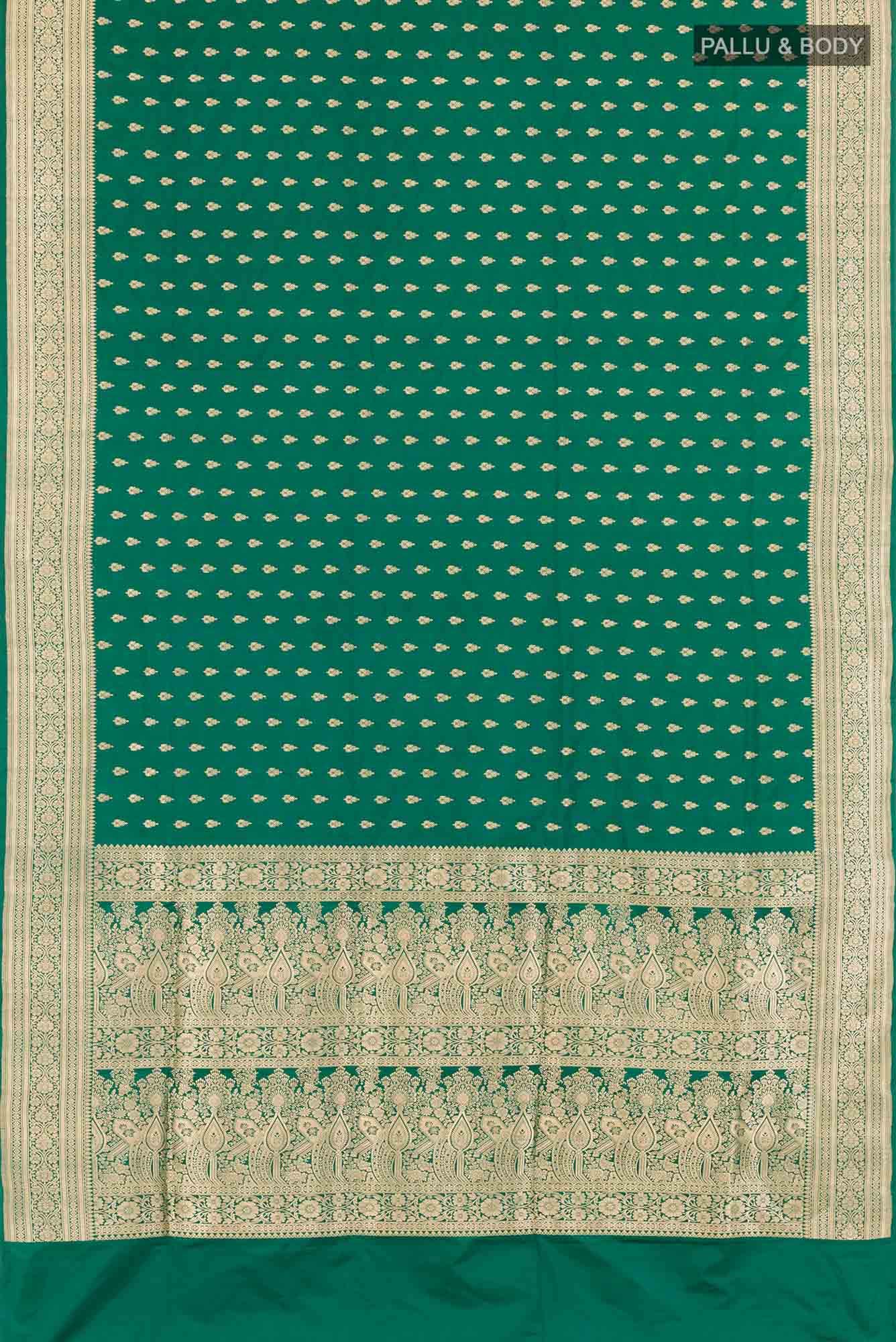 Green Banarasi Silk Saree
