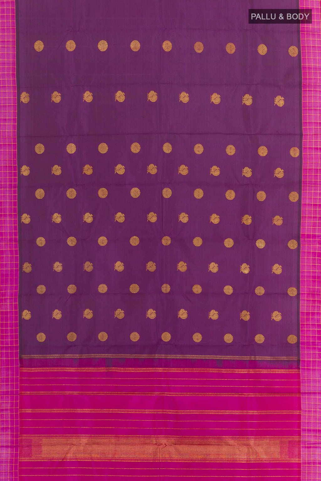 Purple Kanchipuram Silk Saree