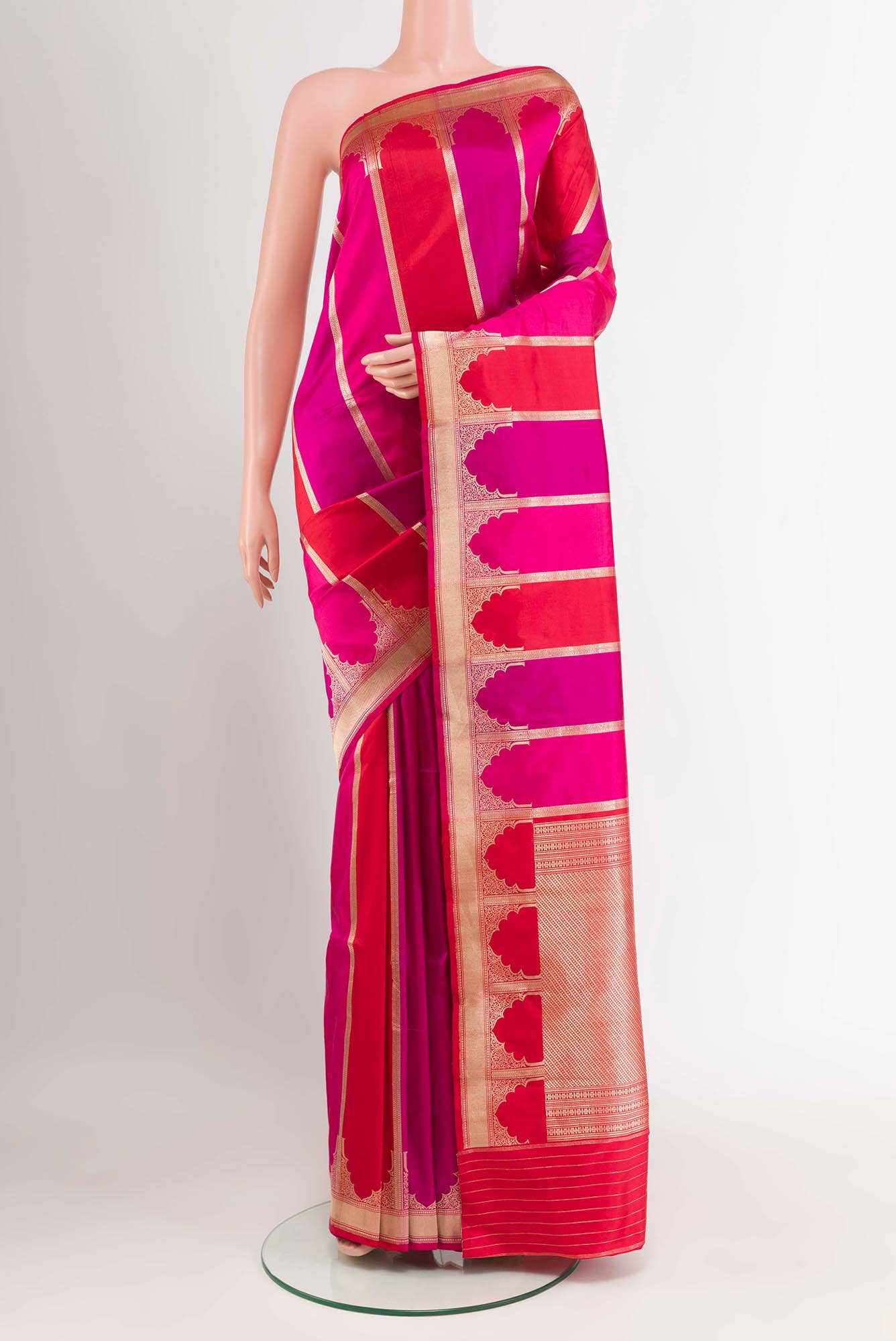 Multi Banarasi Katan Silk Saree