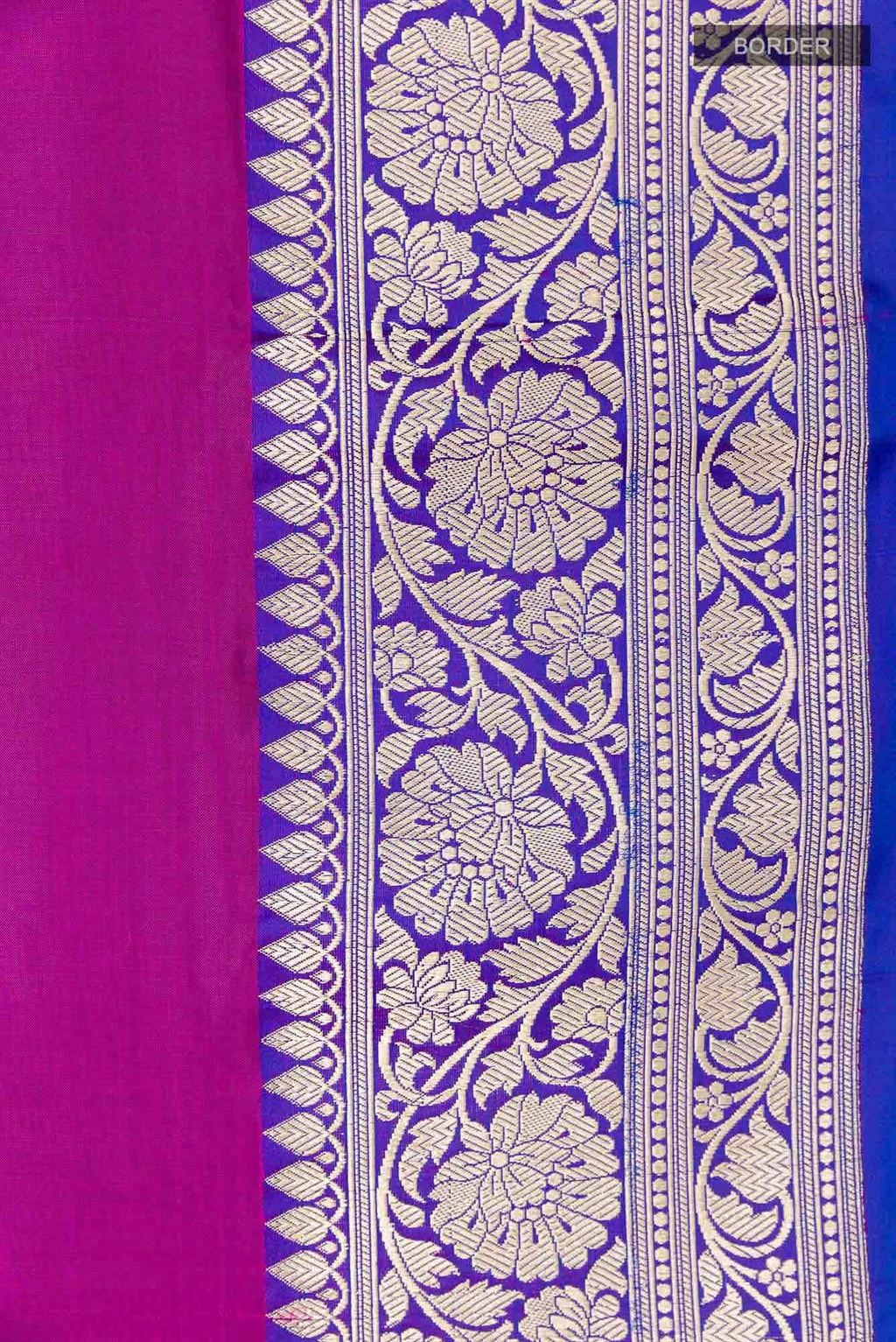 Magenta Banarasi Katan Silk Saree