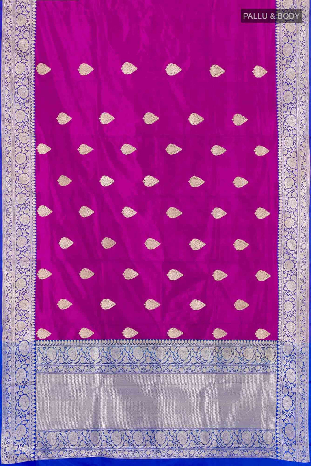 Magenta Banarasi Katan Silk Saree