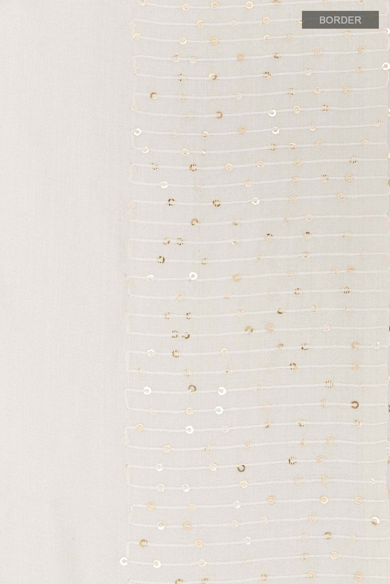 Off White Tussar Saree