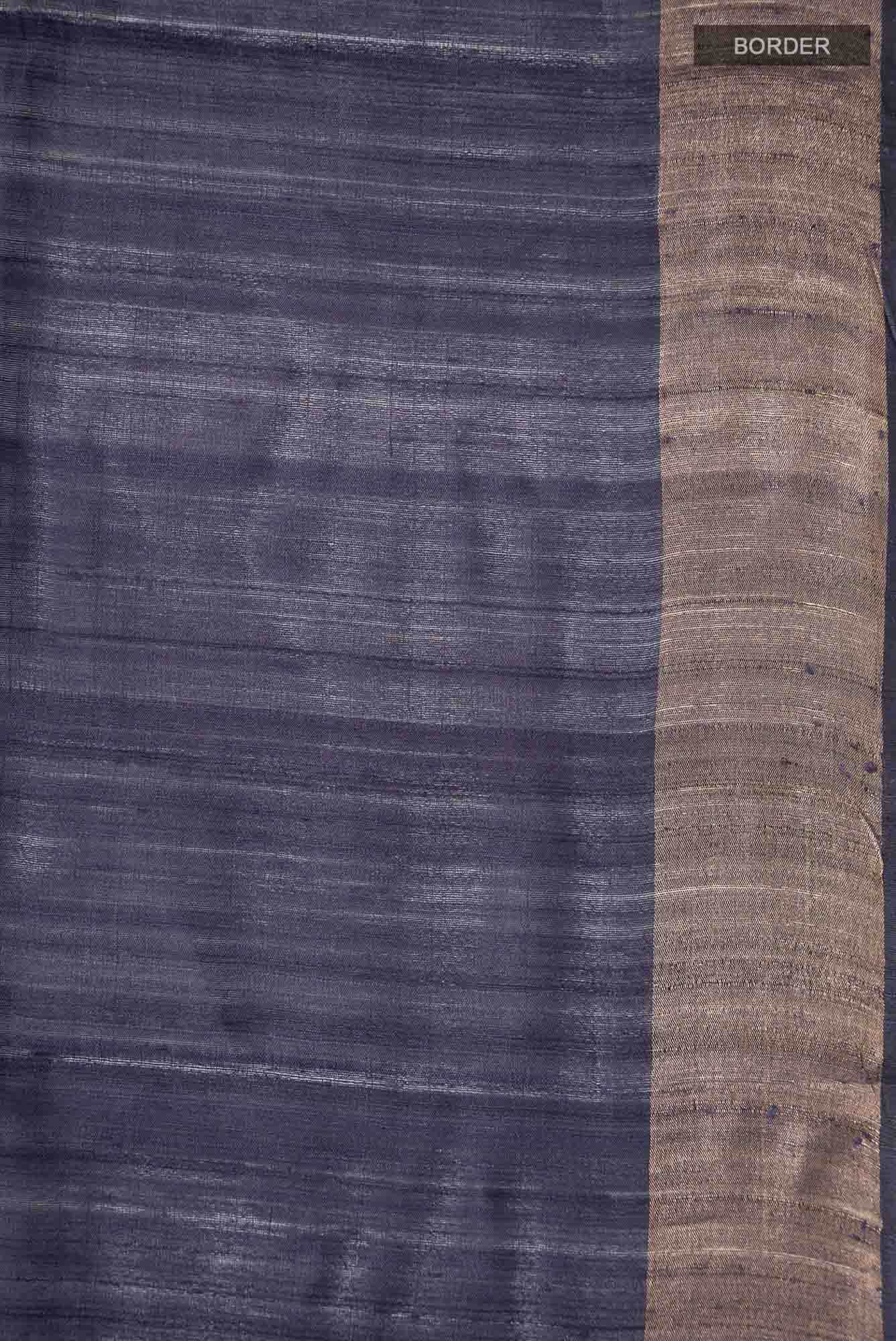 Violet Bhagalpuri Tussar Silk Saree