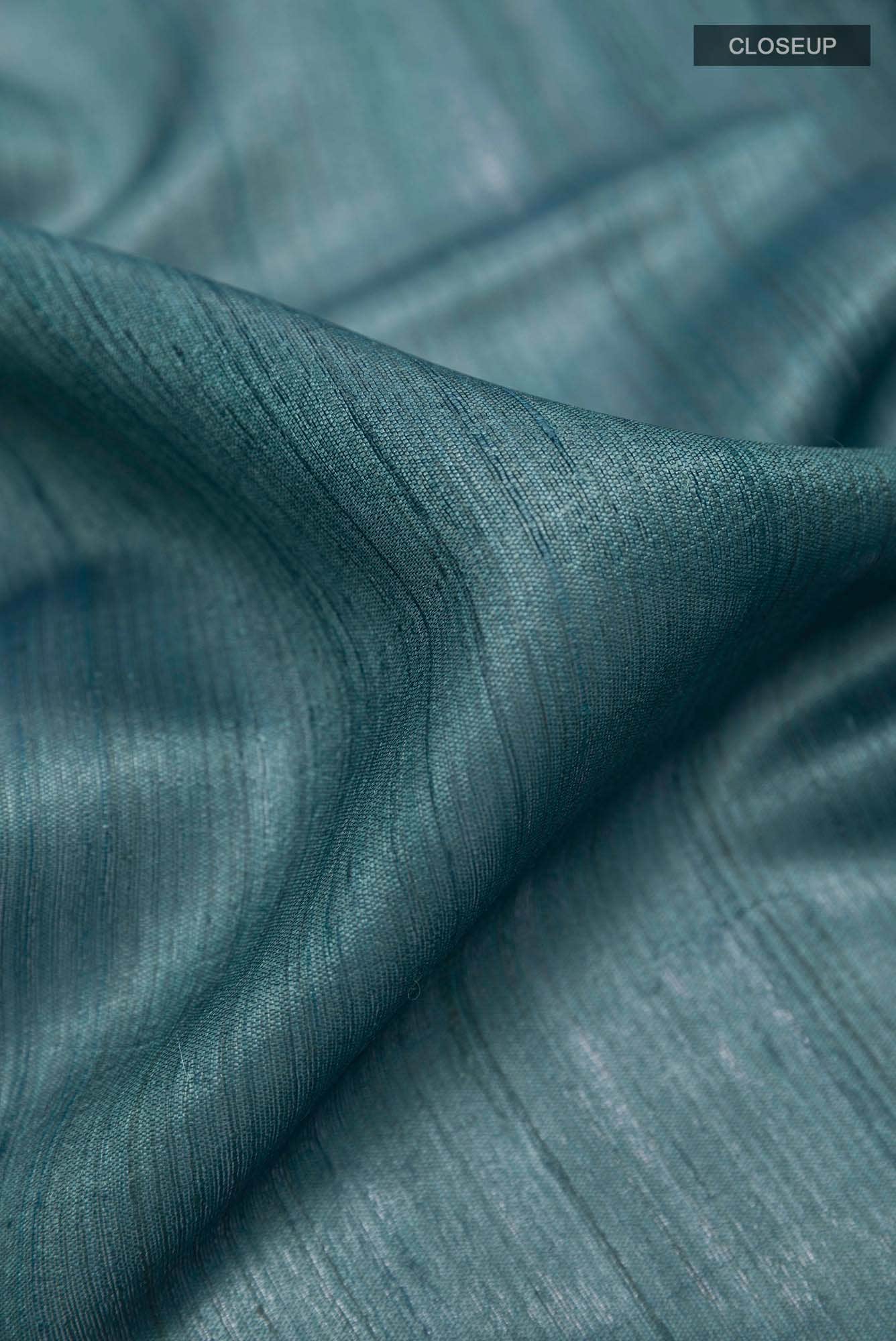 Blue Tussar Saree