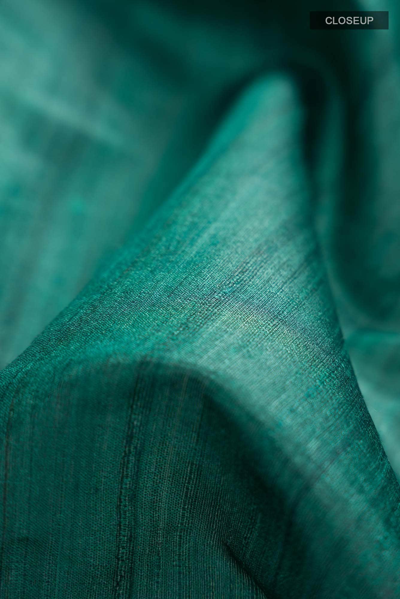 Green Bhagalpuri Tussar Silk Saree