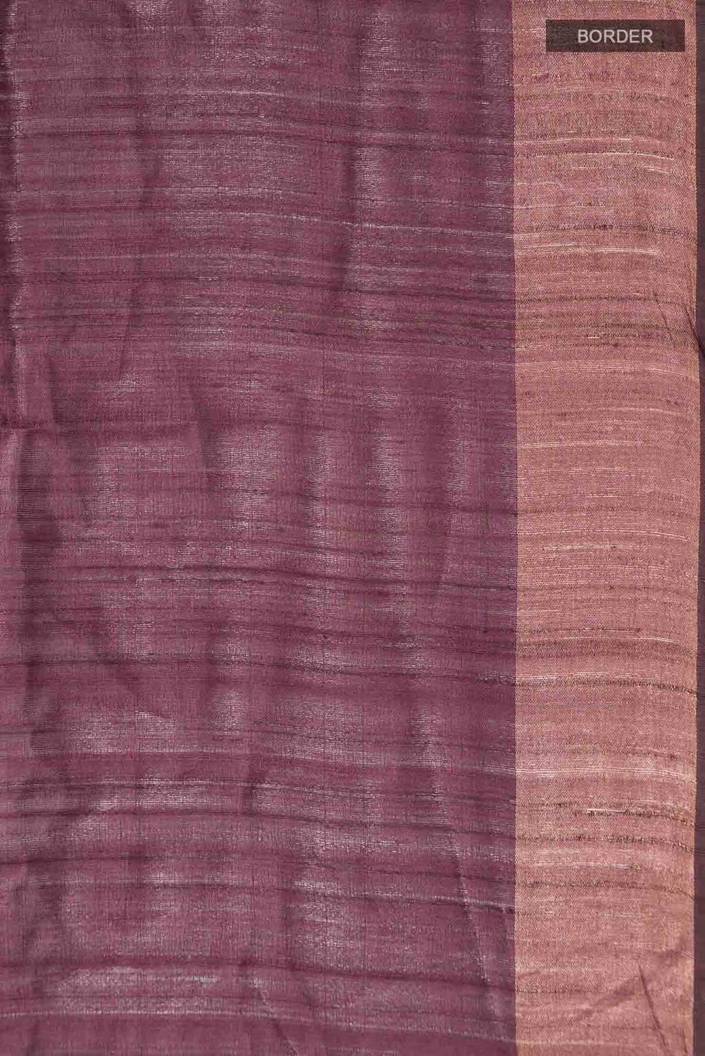 Brown Bhagalpuri Tussar Silk Saree