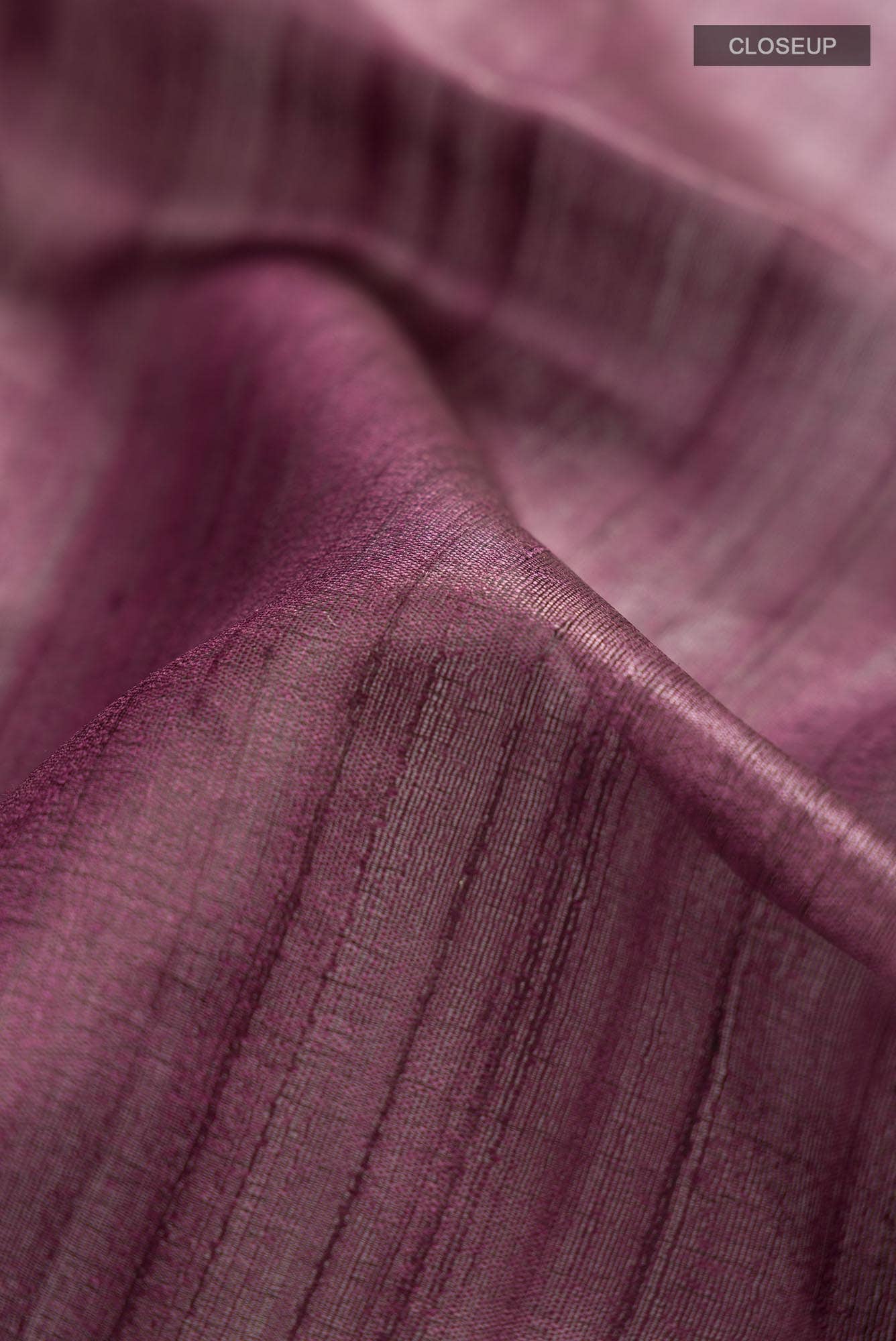 Brown Bhagalpuri Tussar Silk Saree