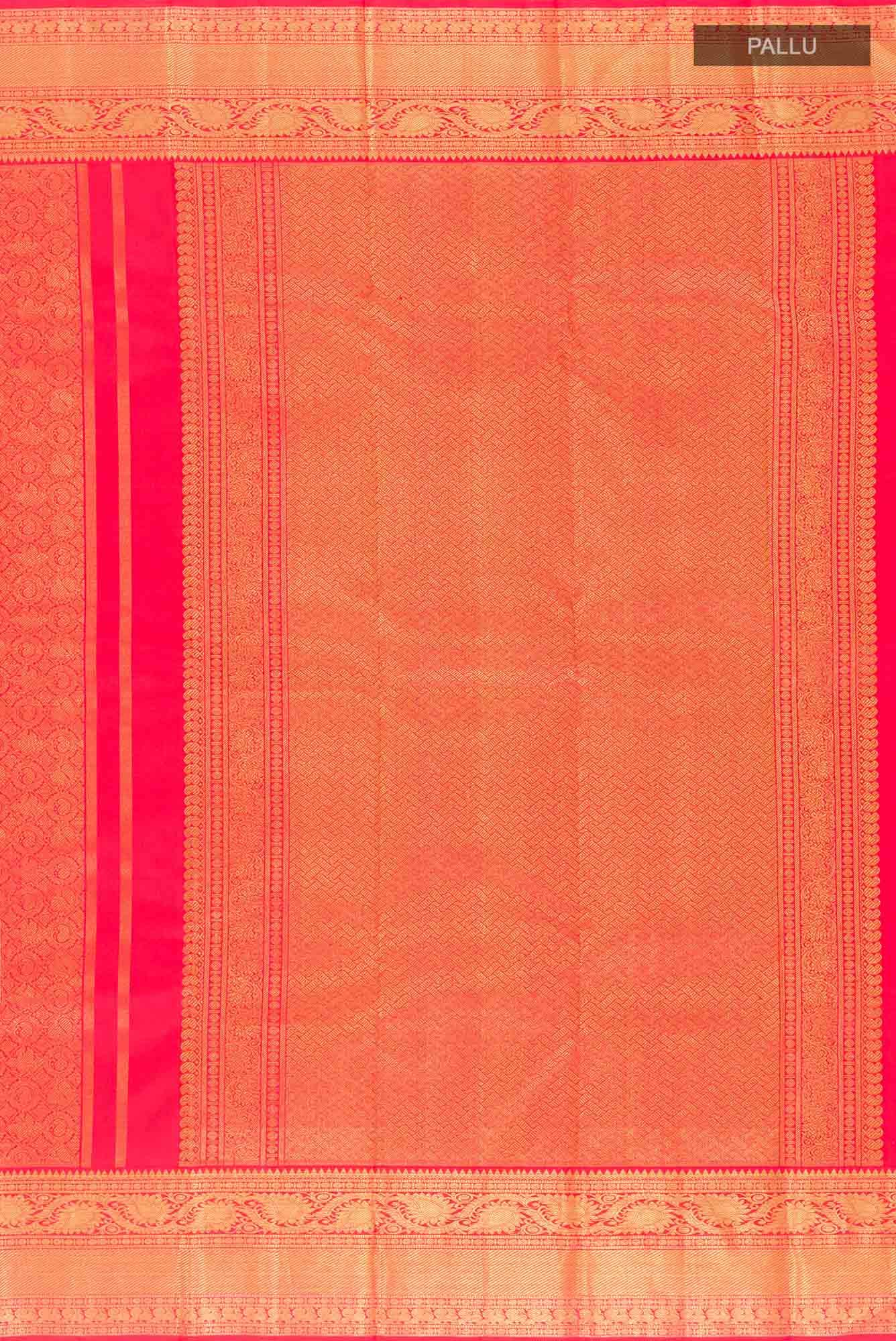 Pure Silk Pure Zari Red Kanchipuram Saree