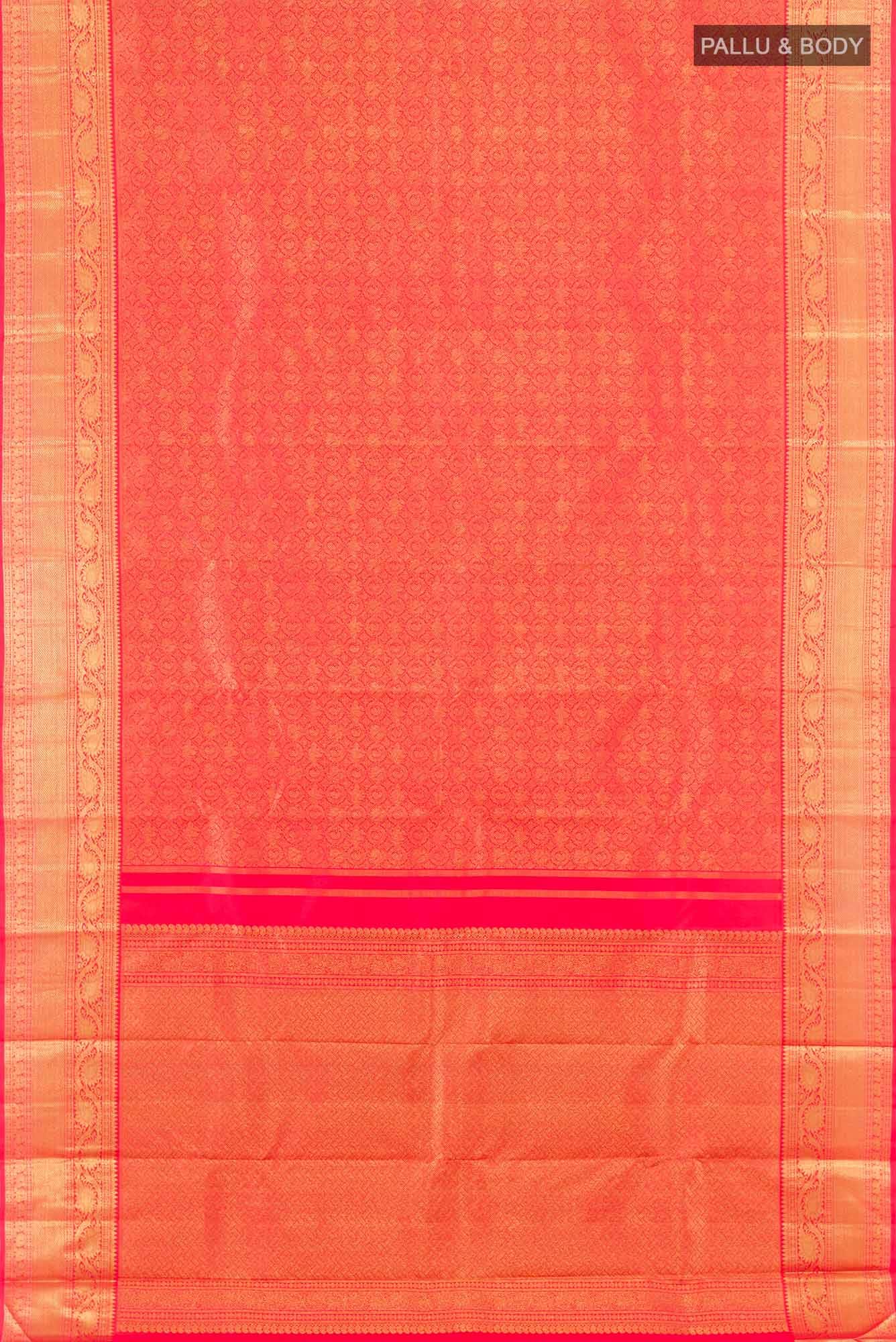 Pure Silk Pure Zari Red Kanchipuram Saree
