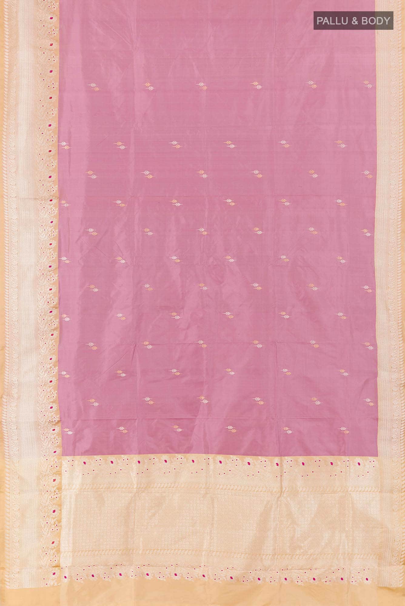 Pink Banarasi Katan Silk Saree
