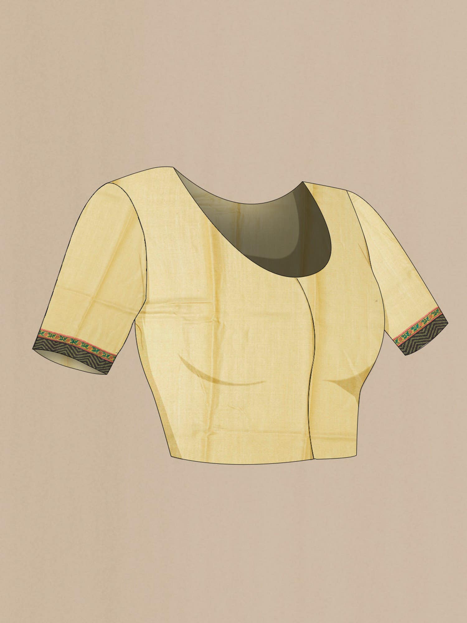 Yellow Tussar Saree