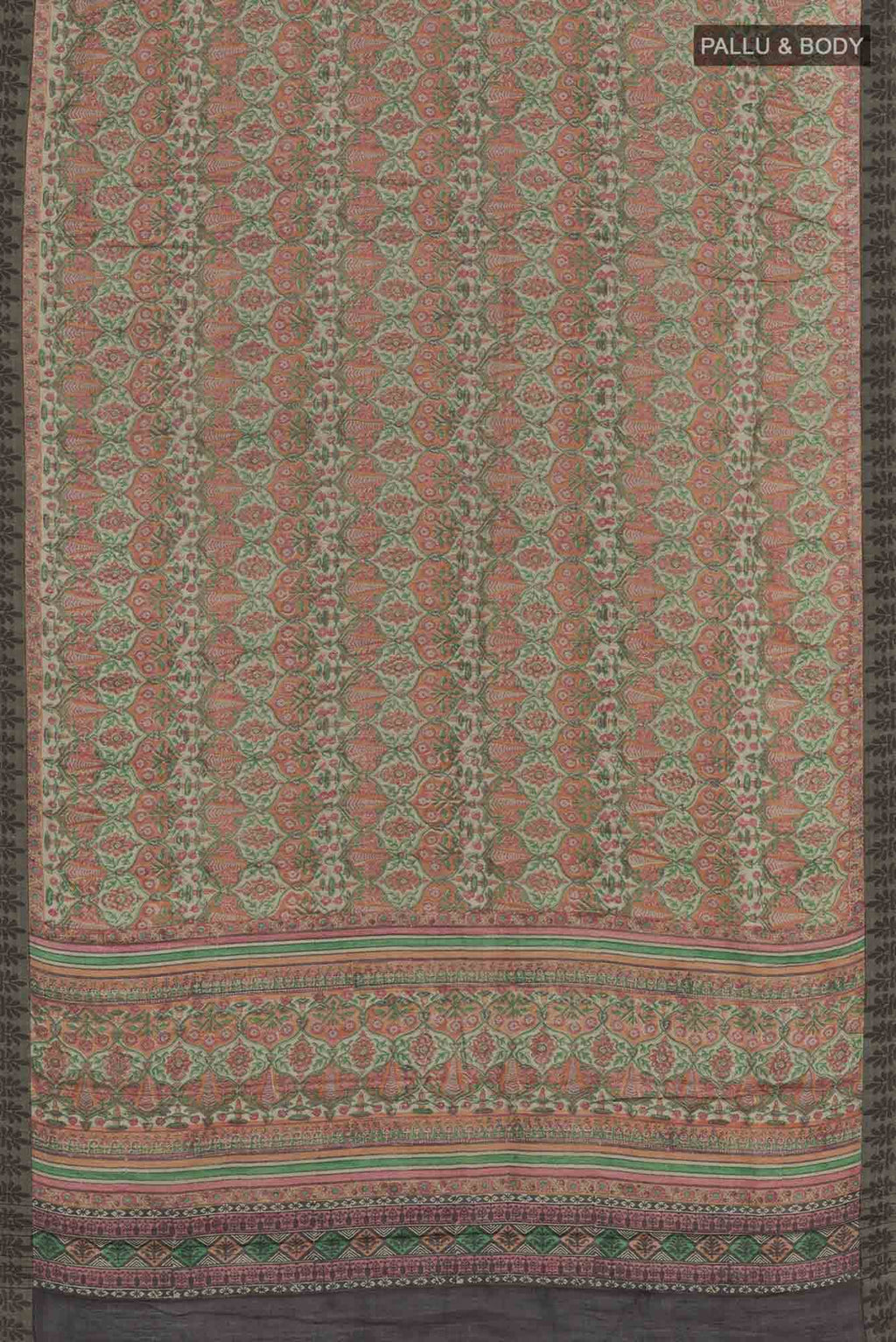 Grey Tussar Saree