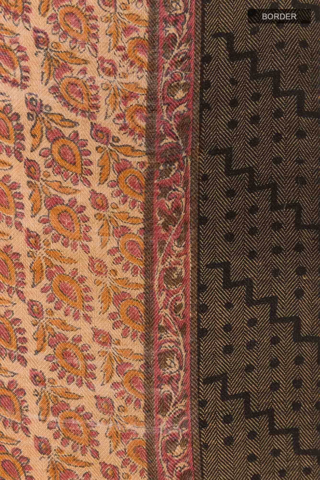 Peach Tussar Saree