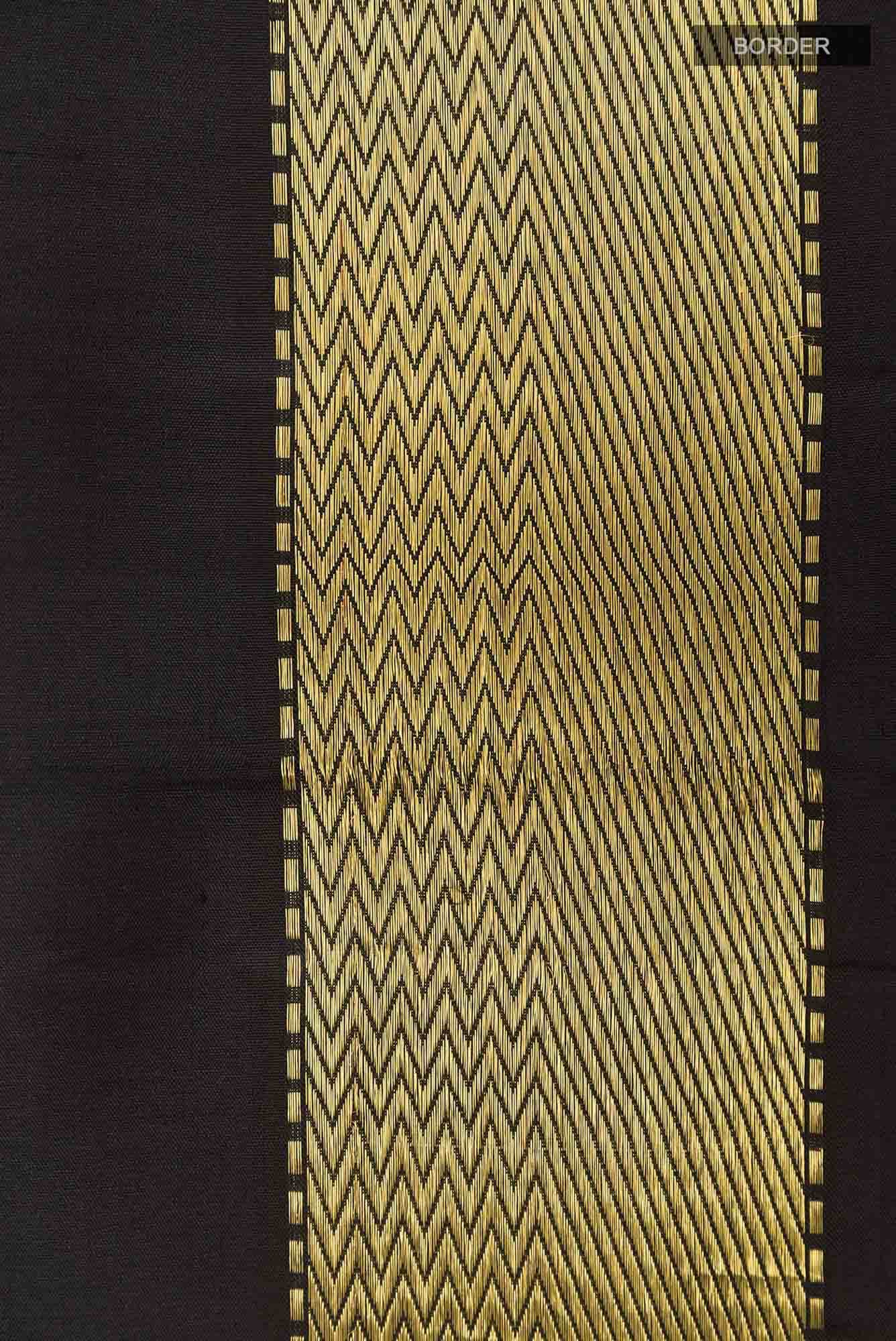 Black Kanchipuram Silk Saree