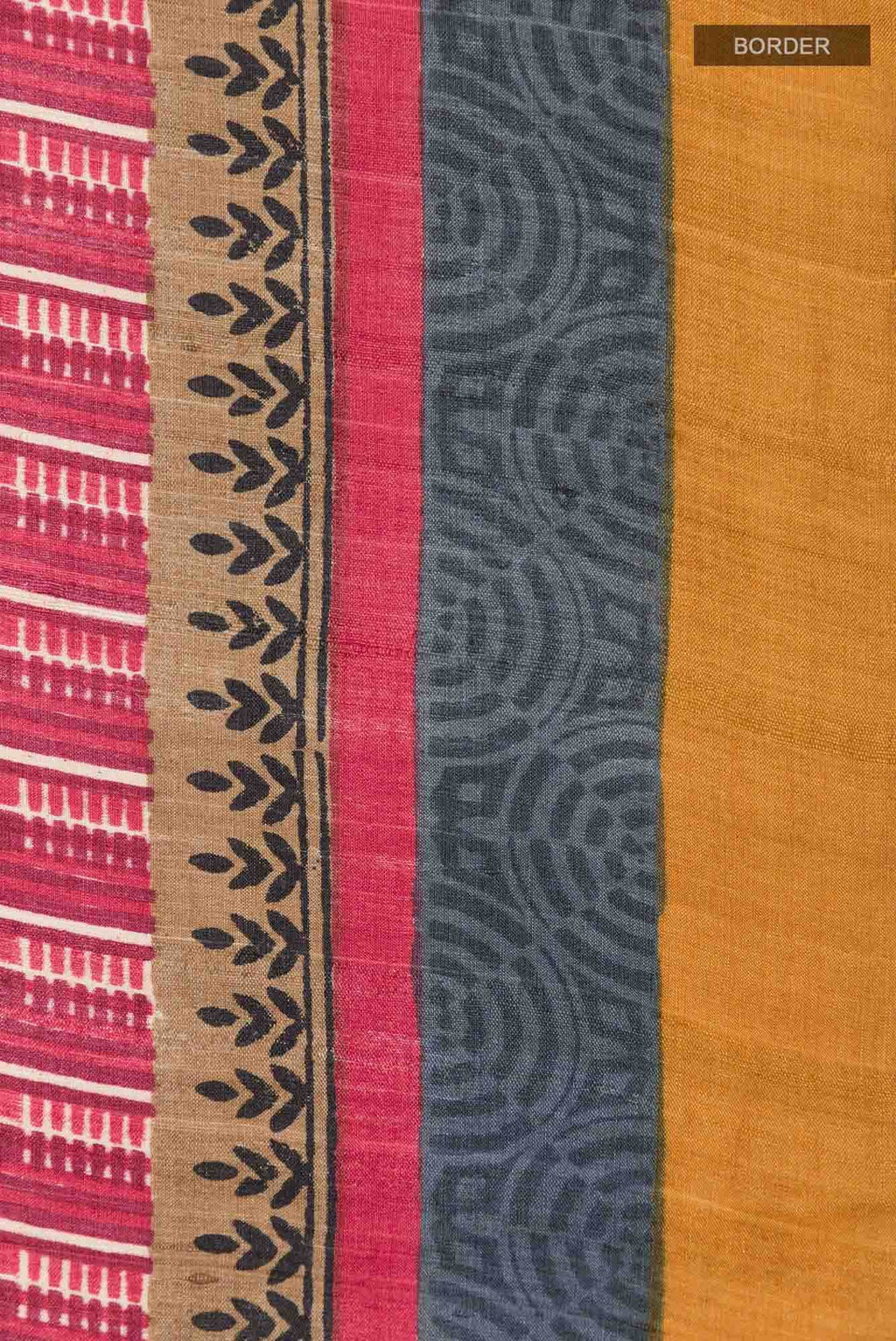 Red Tussar Saree