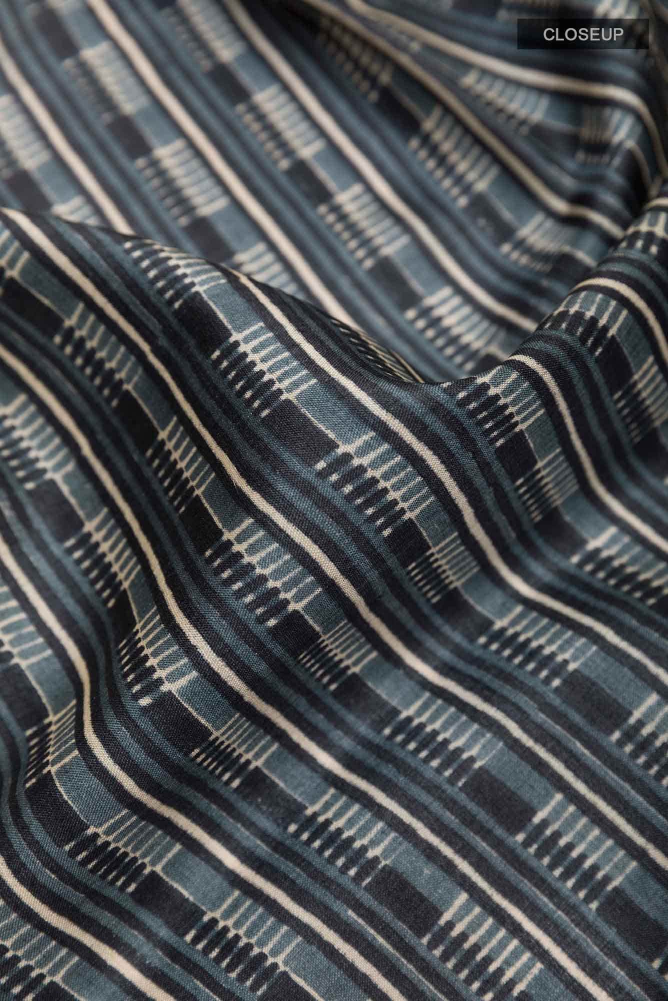 Blue Grey Tussar Saree