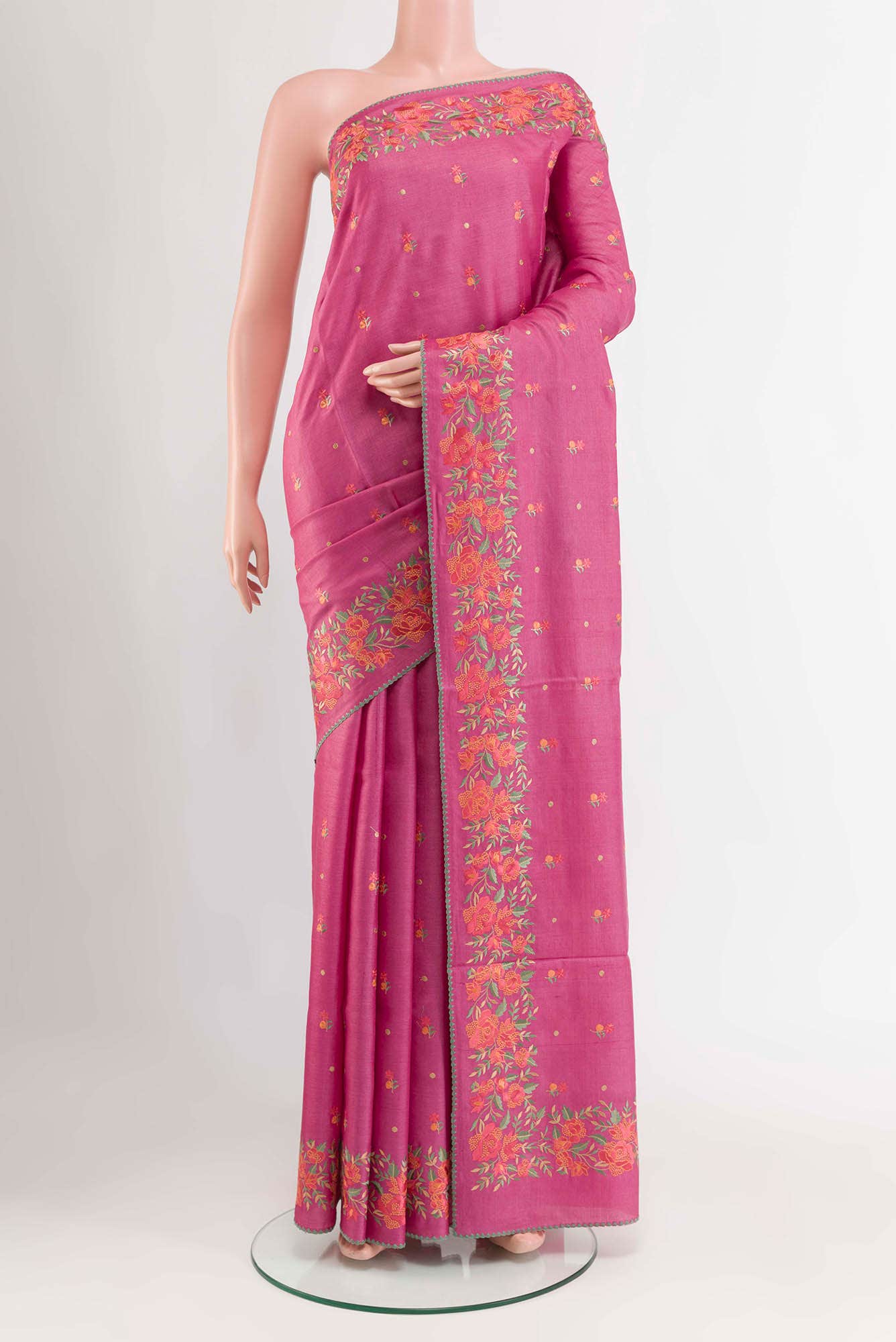 Purple Tussar Saree