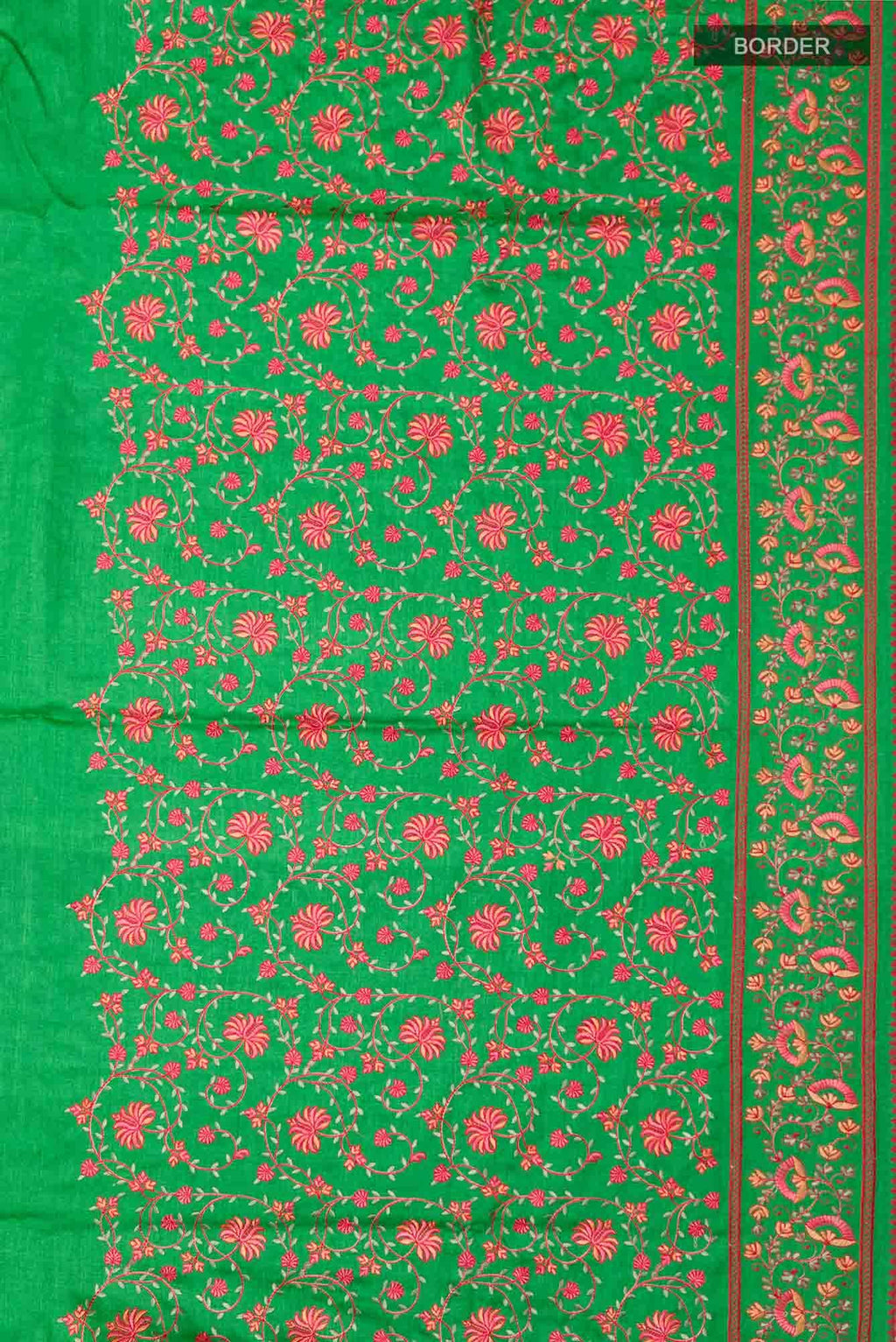 Green Tussar Saree