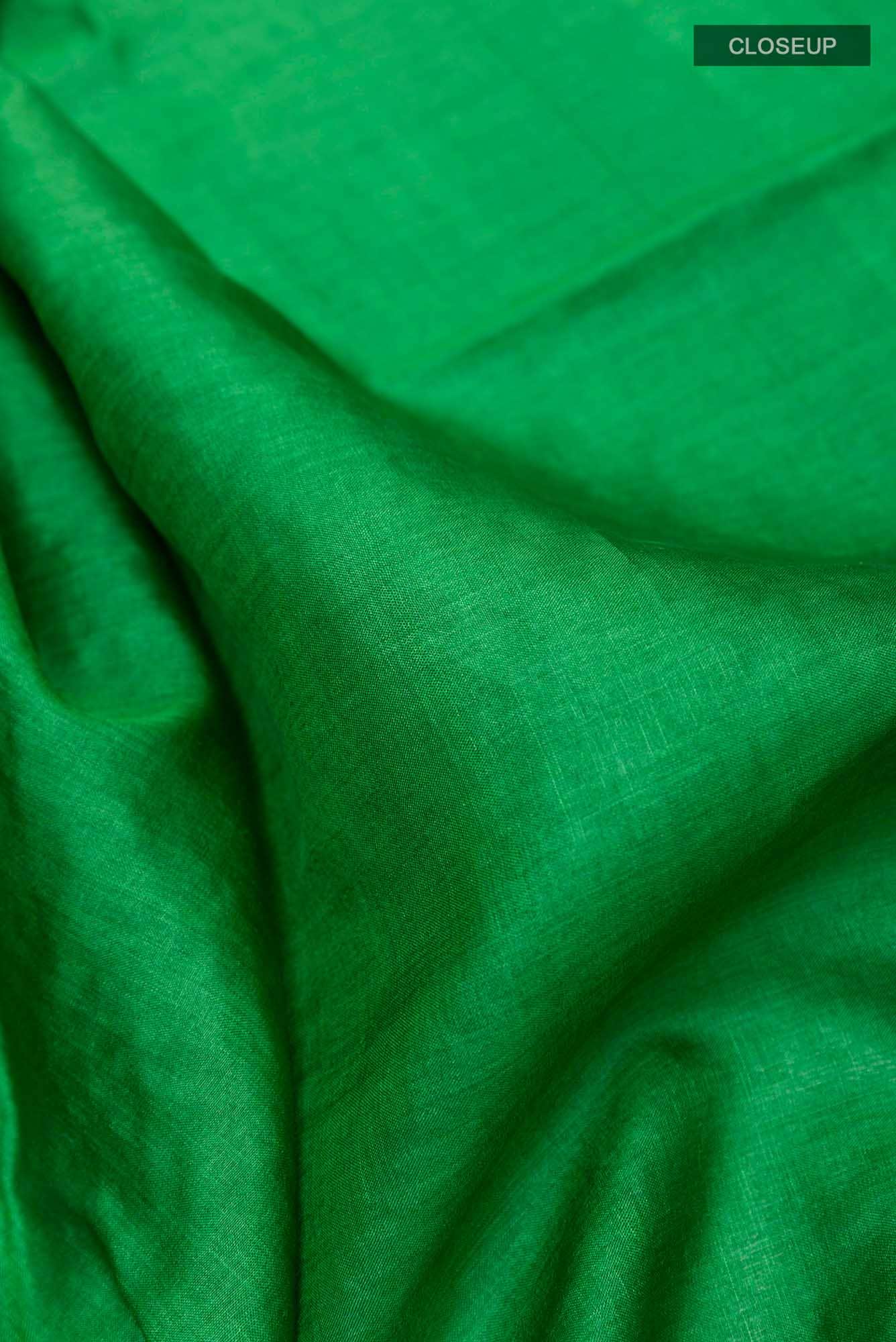Green Tussar Saree