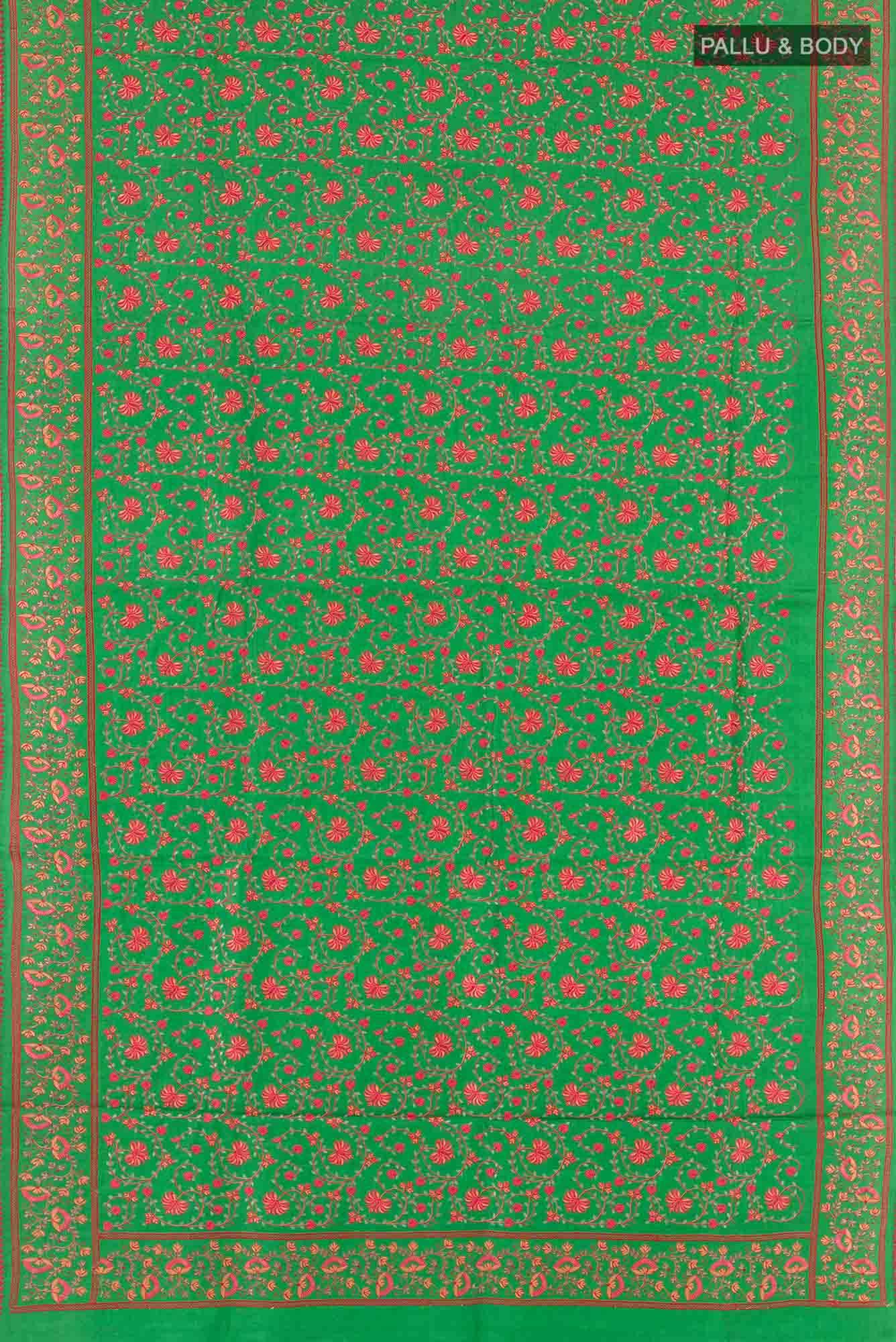 Green Tussar Saree
