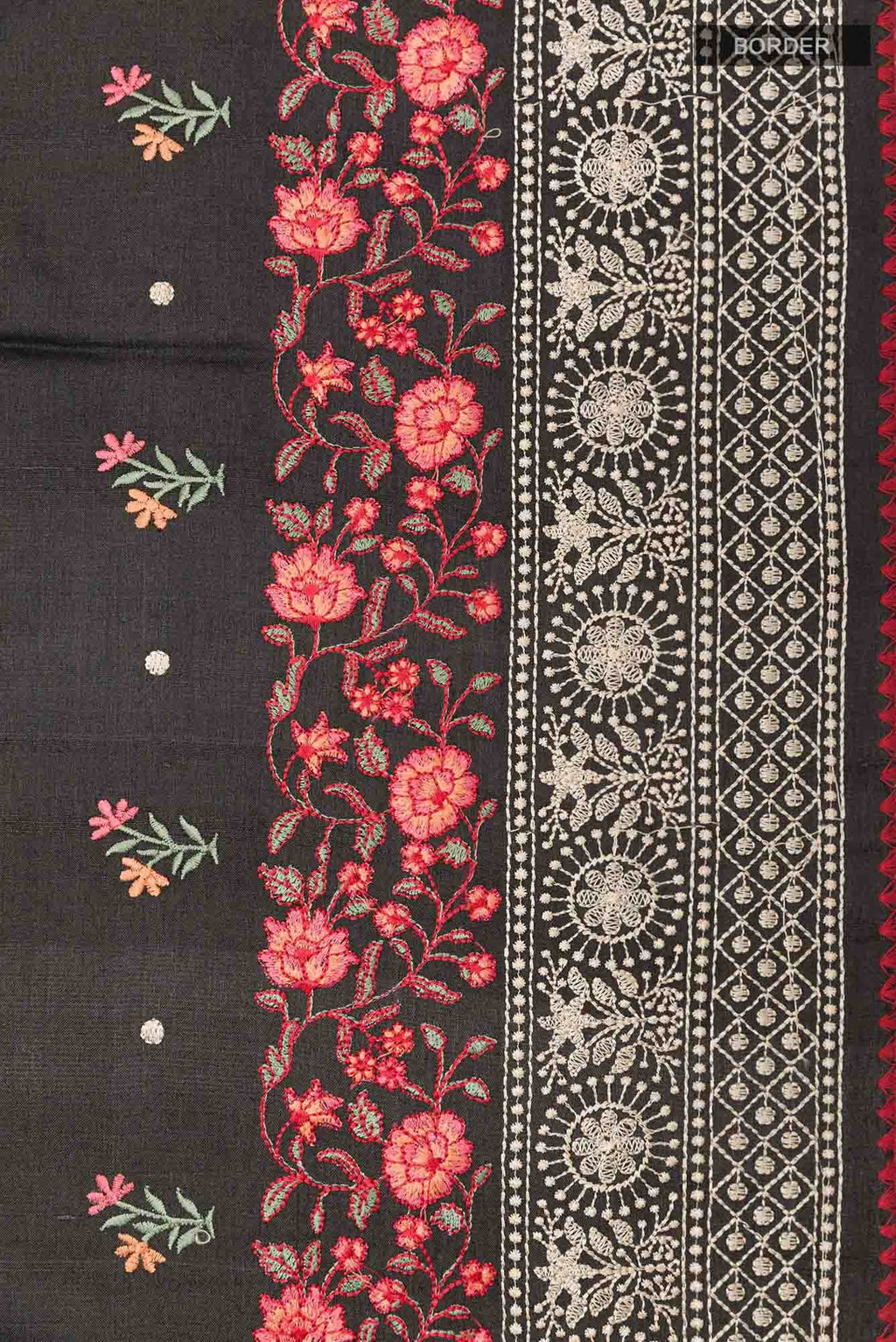 Black Tussar Saree