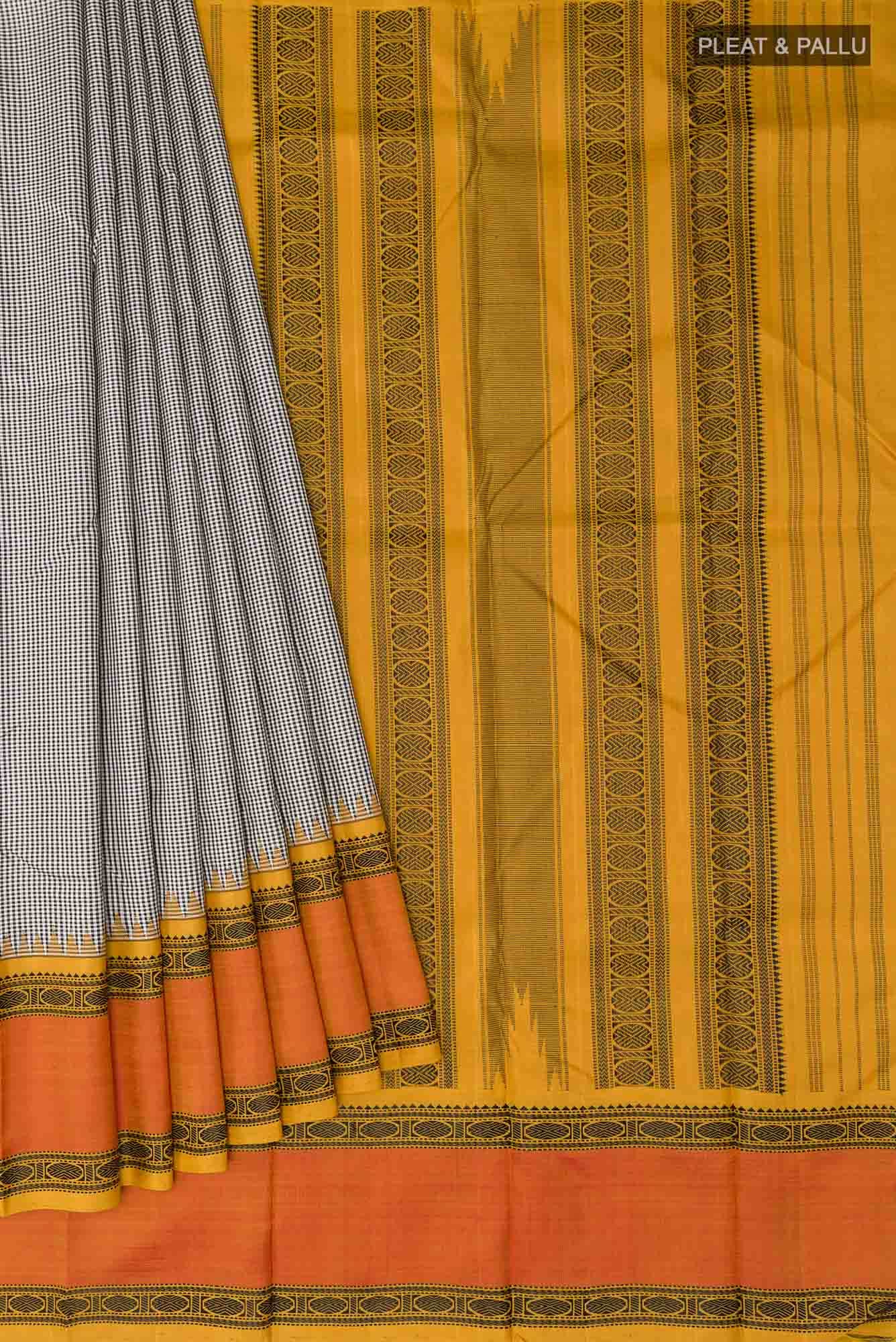 Black Kanchipuram Silk Saree