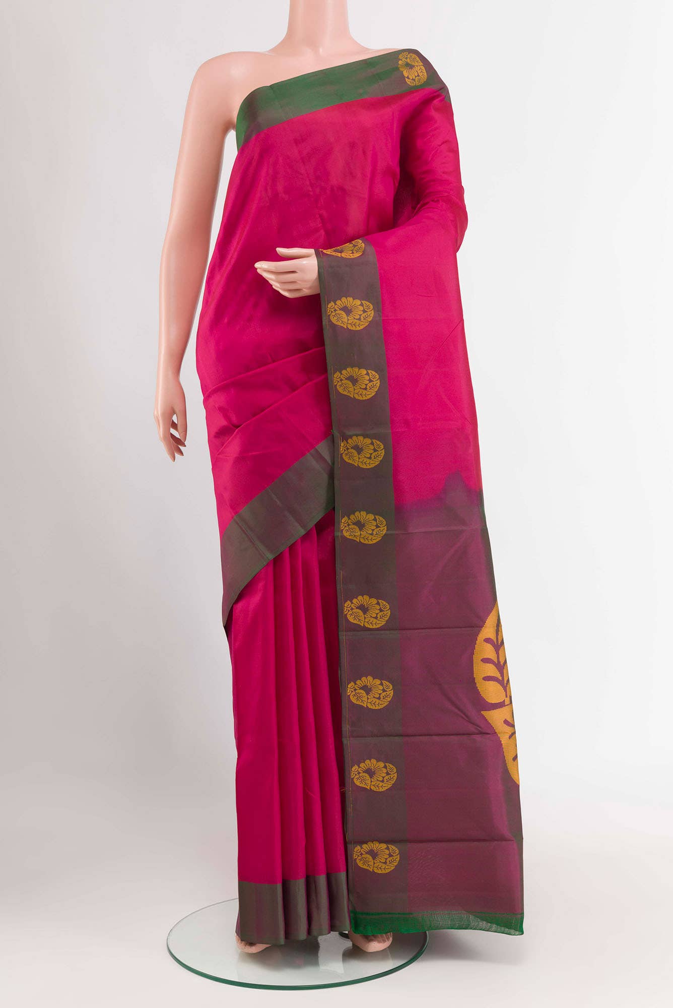 Pink Kanchipuram Saree