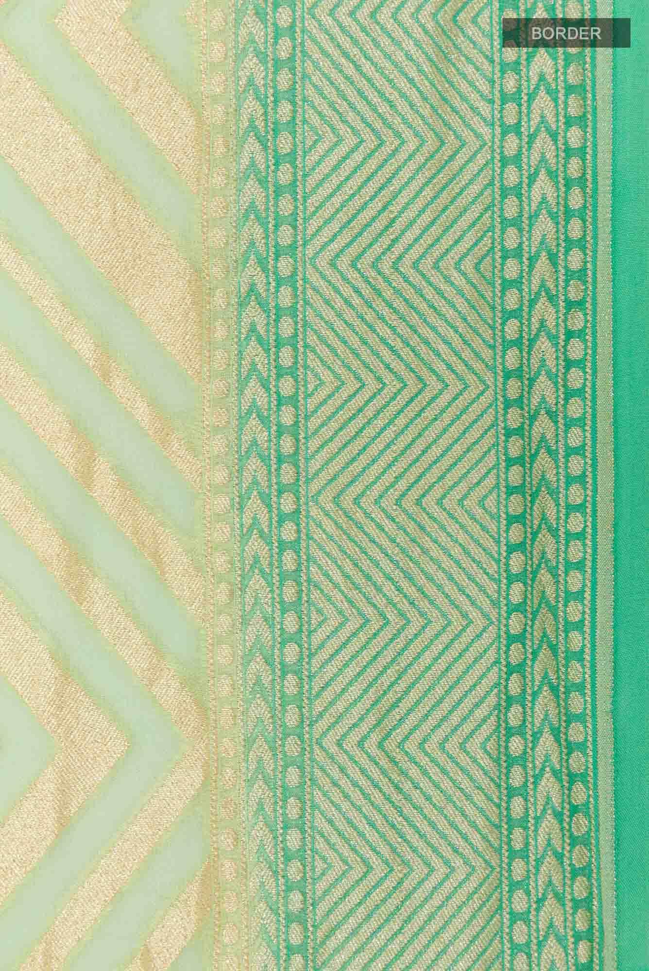 Light Green Georgette Saree
