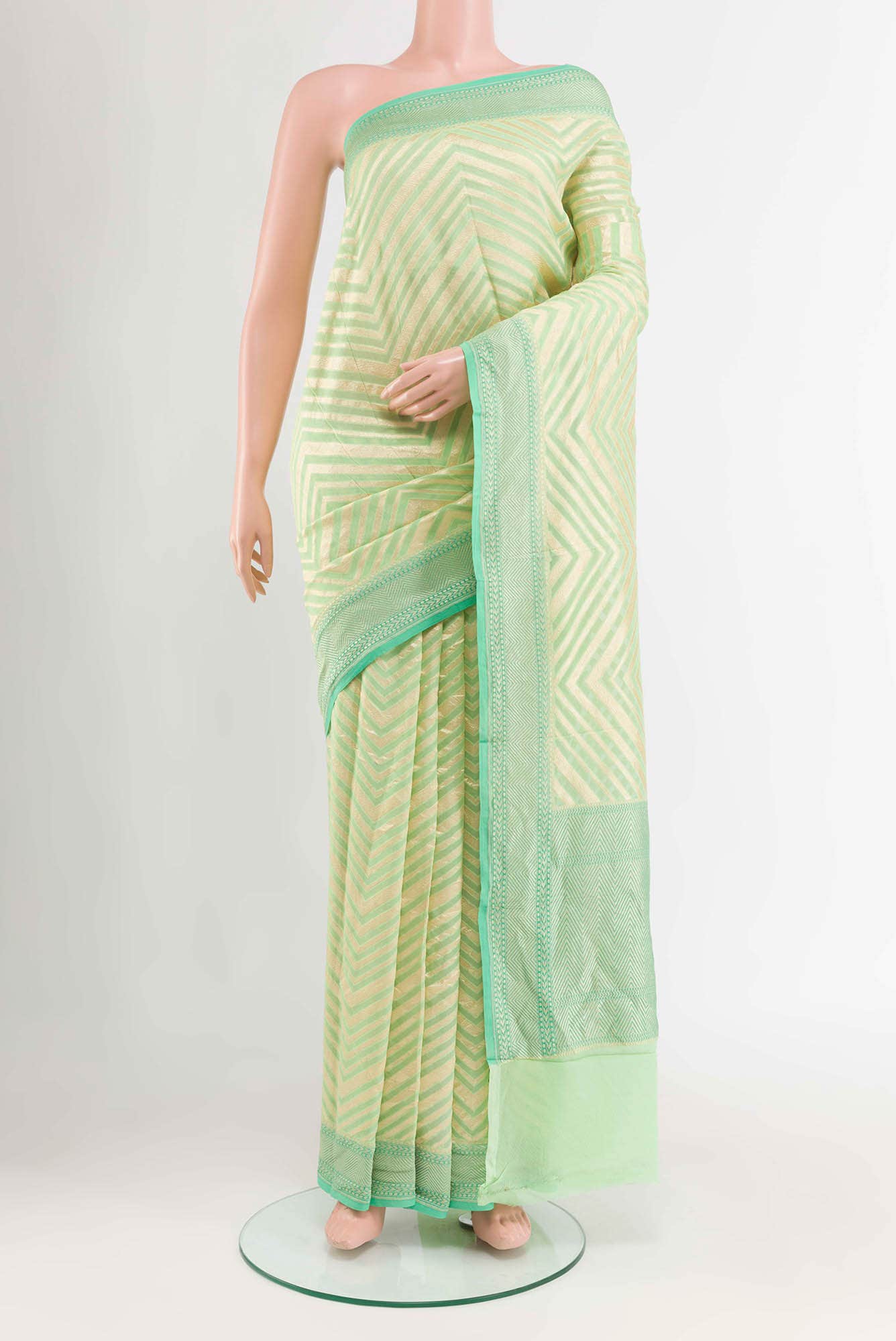 Light Green Georgette Saree