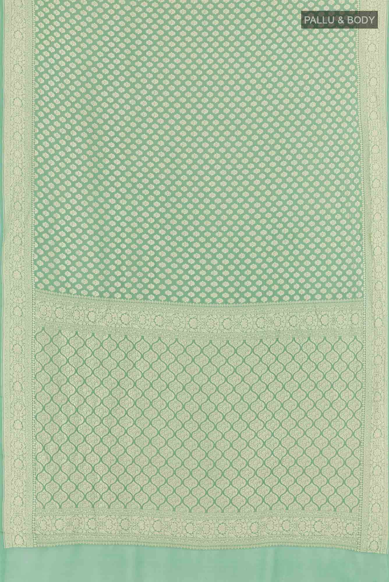 Green Georgette Saree