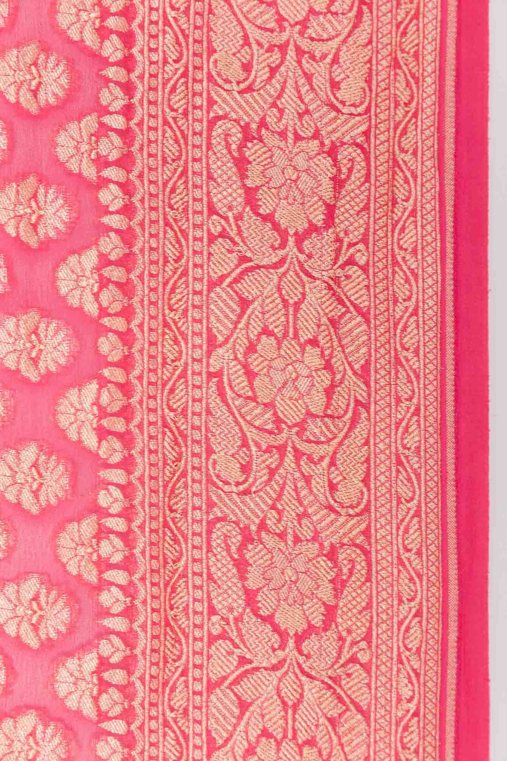 Pink Georgette Saree