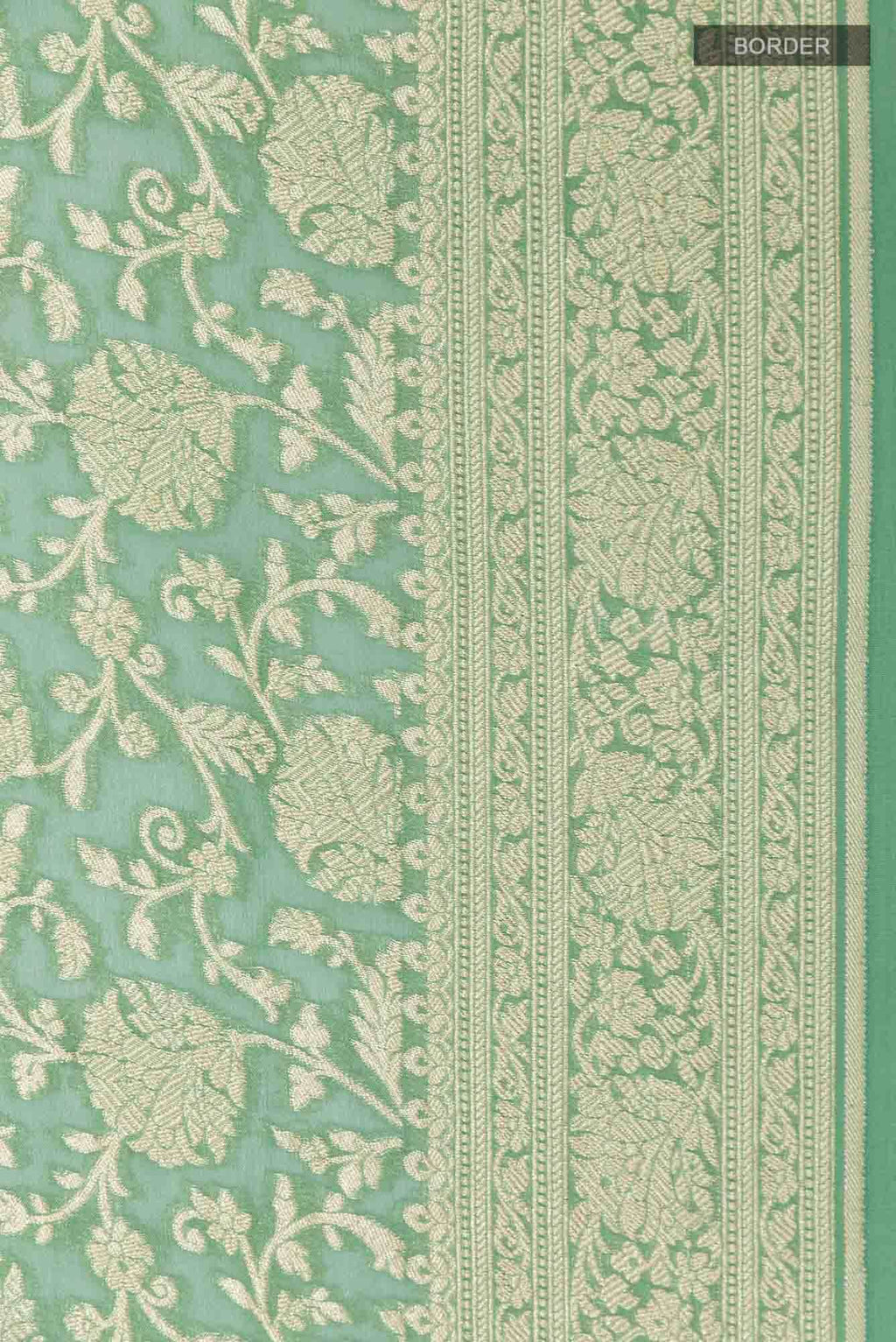 Green Georgette Saree