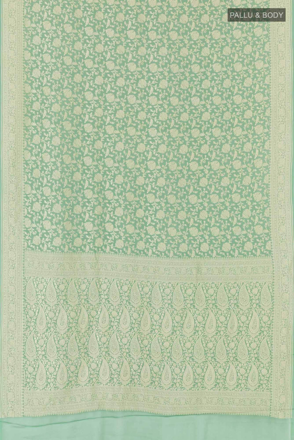 Green Georgette Saree