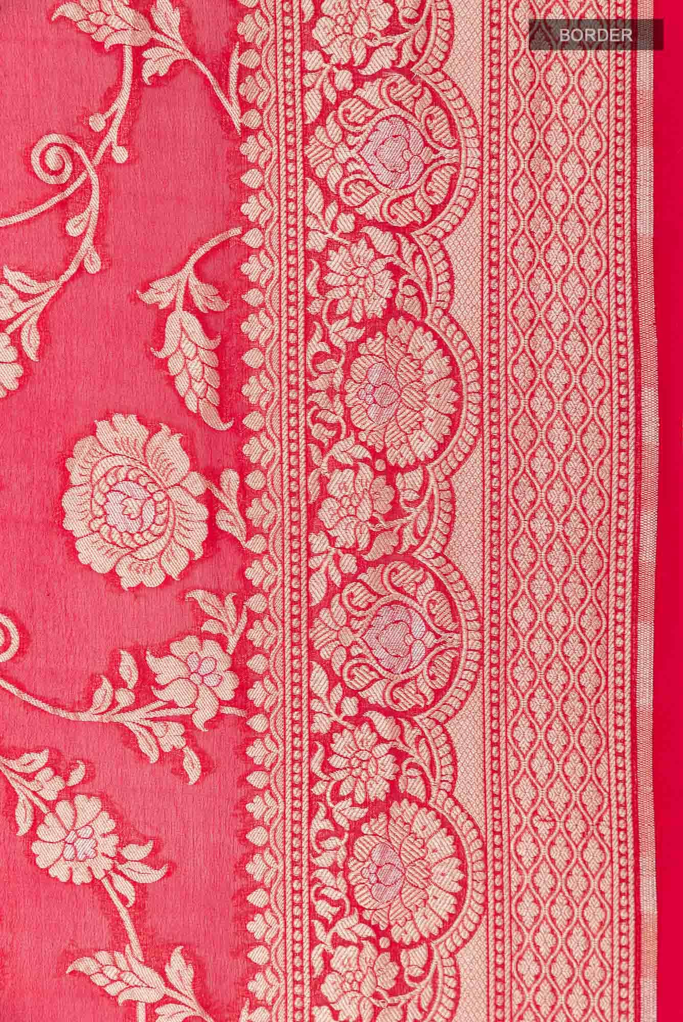Red Georgette Saree