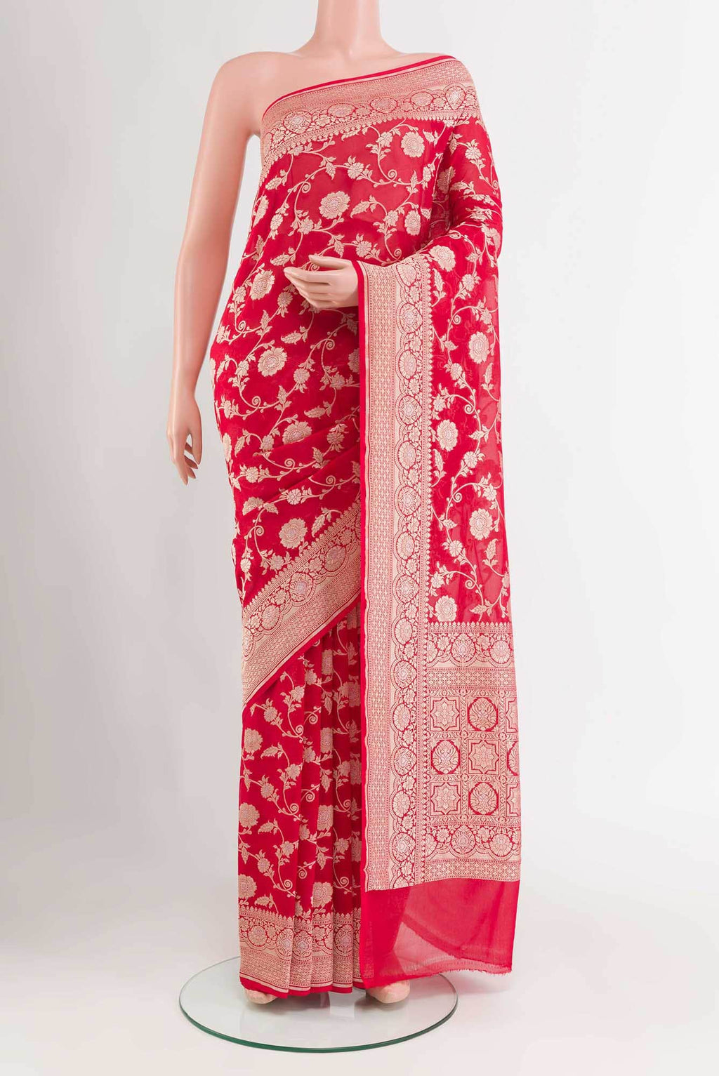Red Georgette Saree