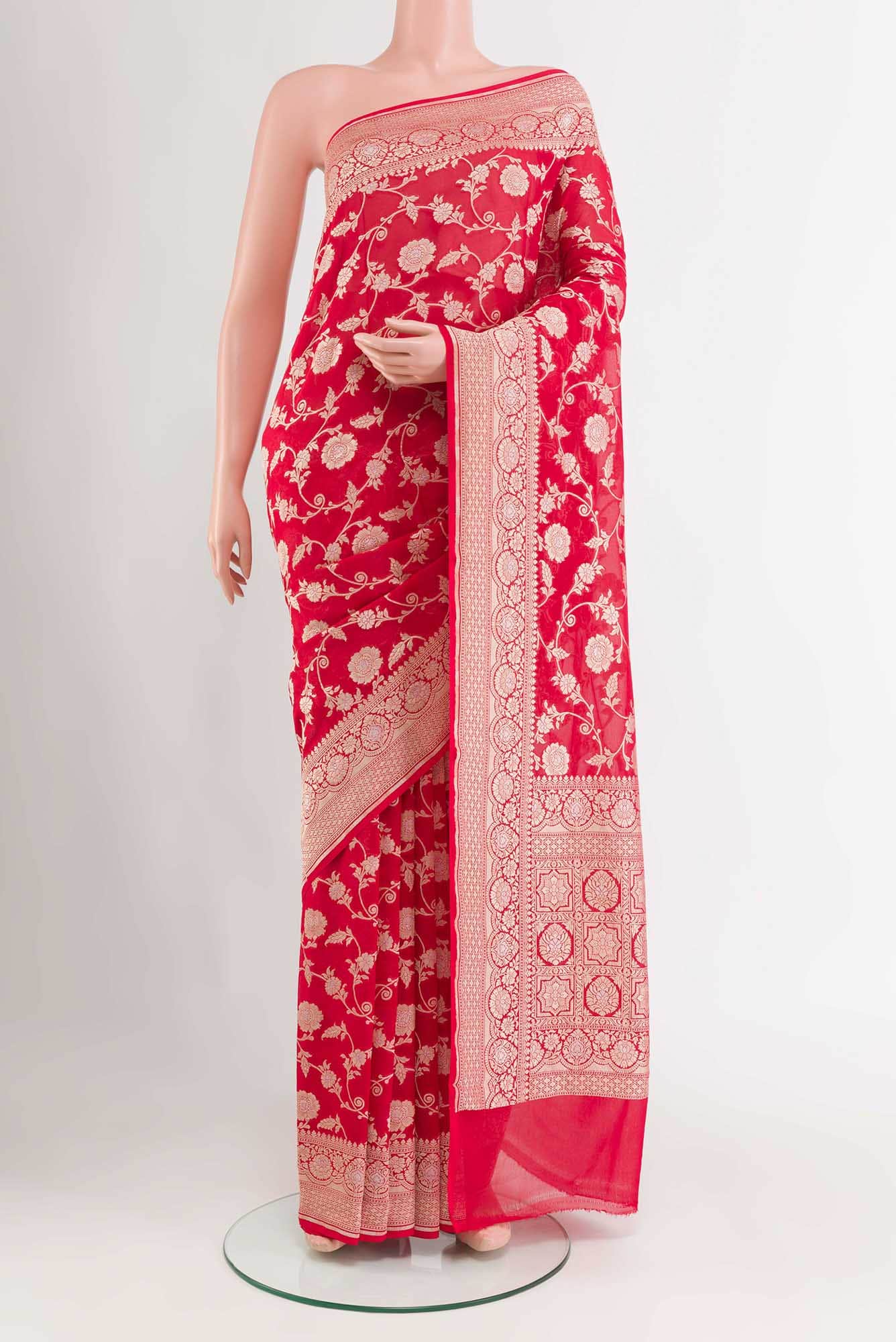 Red Georgette Saree