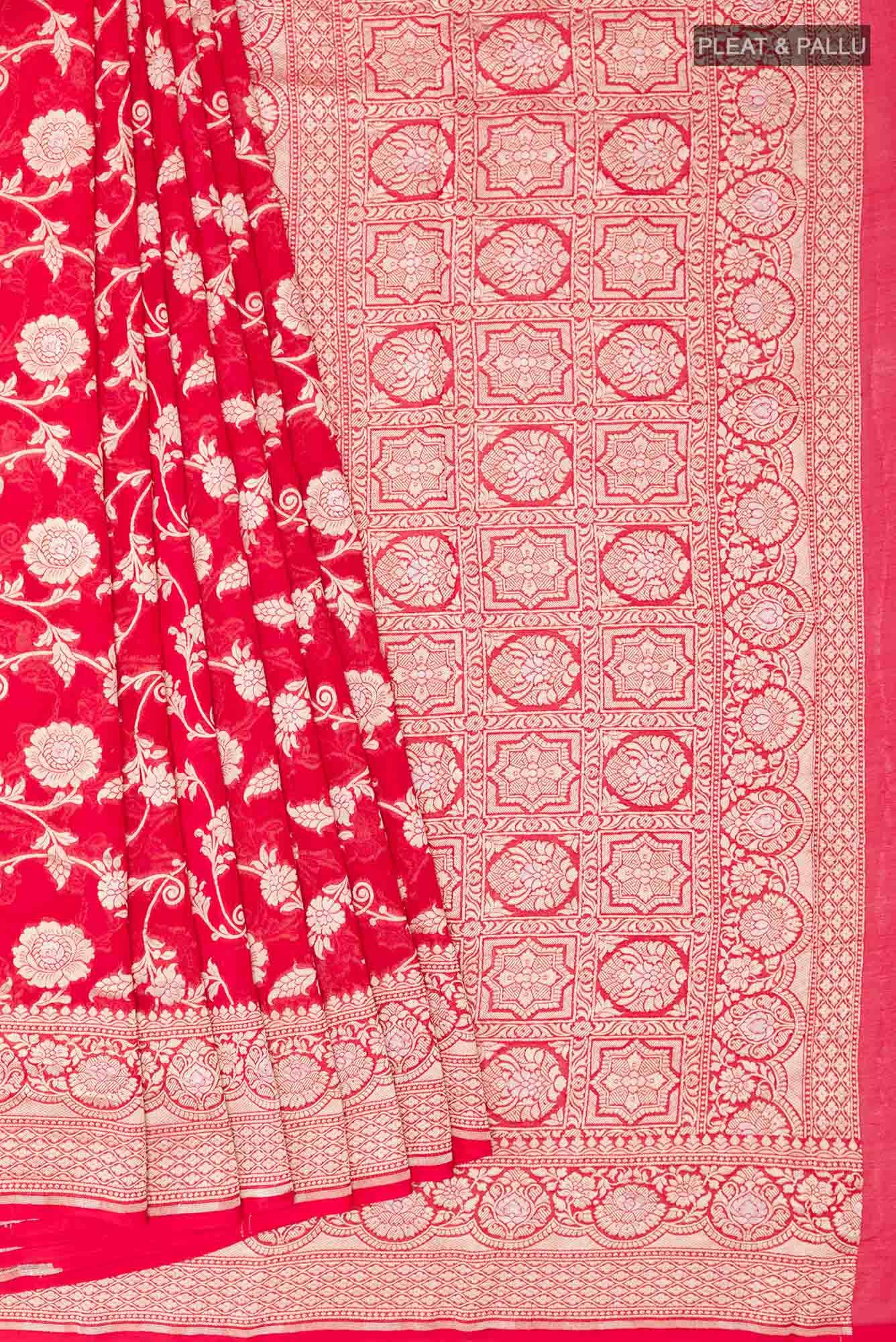 Red Georgette Saree