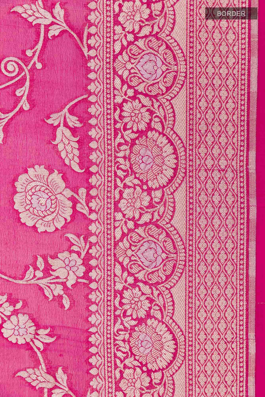 Magenta Georgette Saree