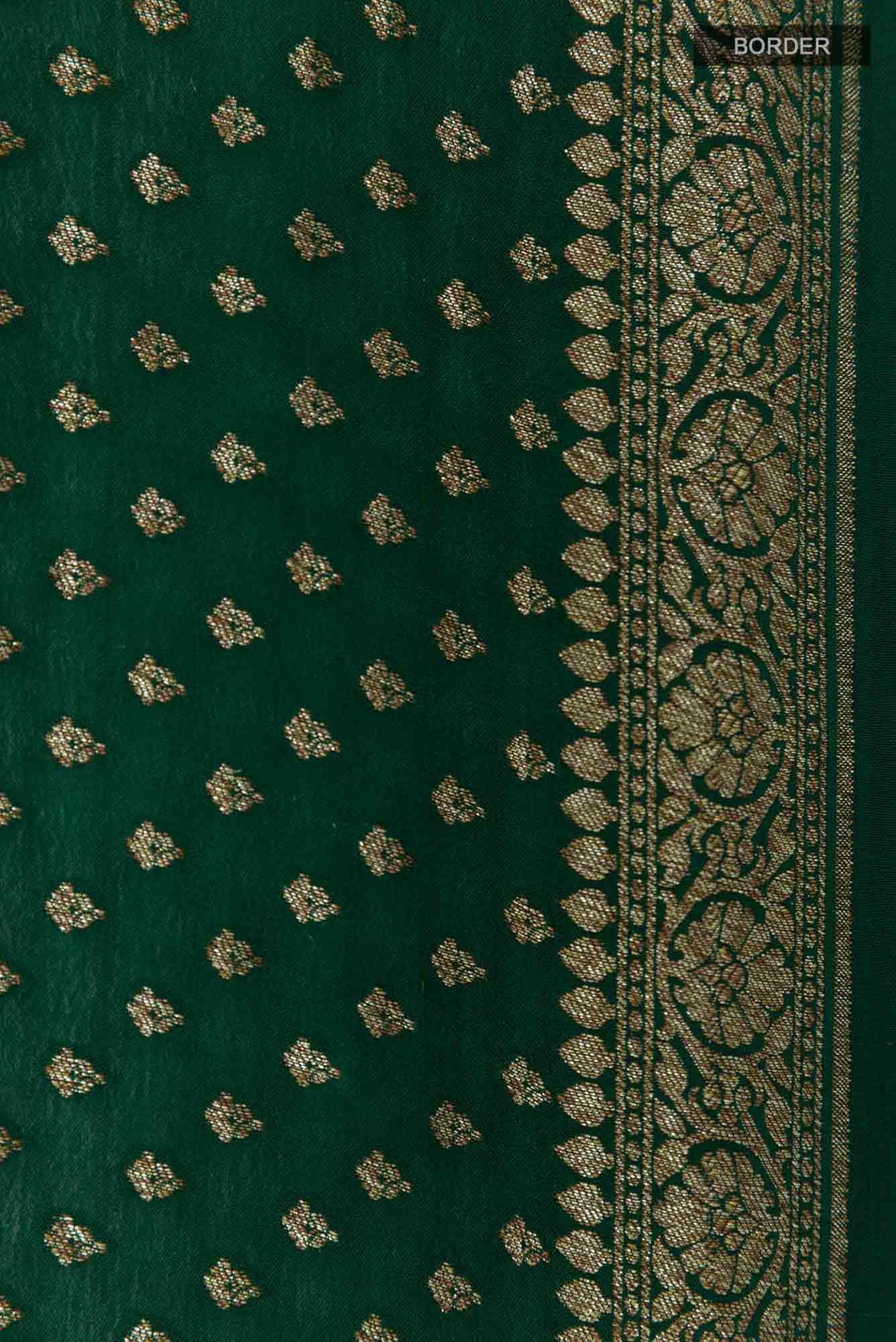 Green Georgette Saree