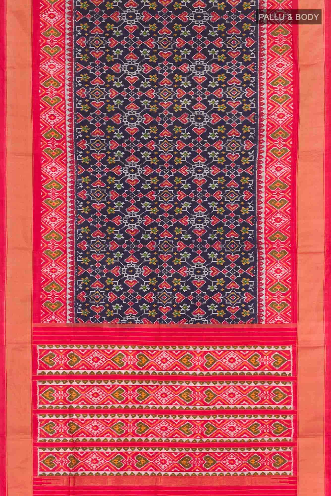 Dark Blue Pochampally Saree