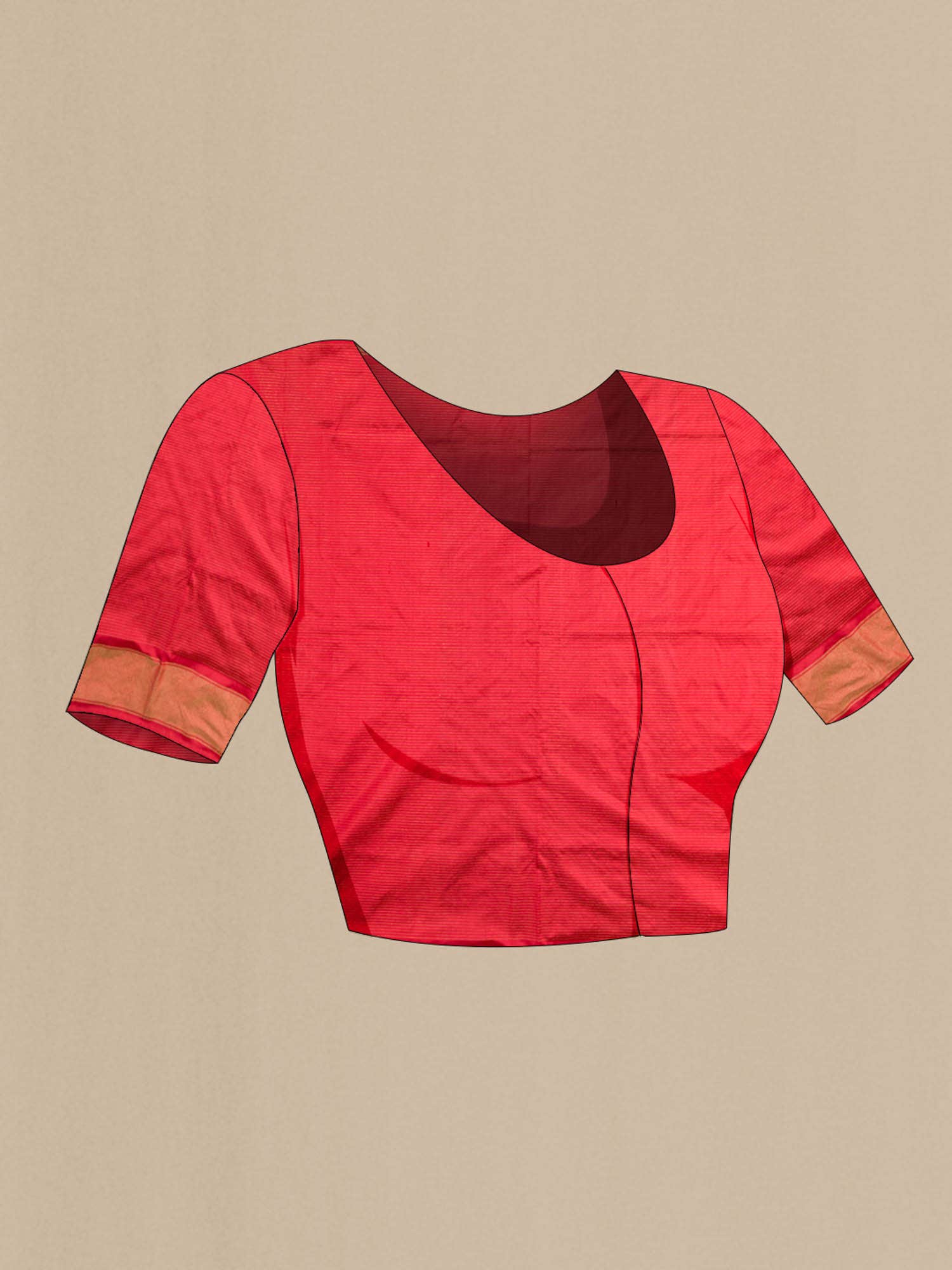 Maroon Pochampally Saree