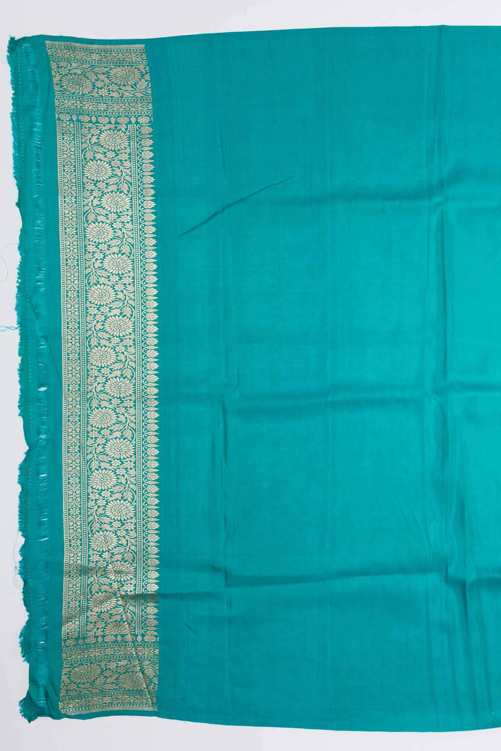 Sea Green Banarasi Tussar Silk Saree
