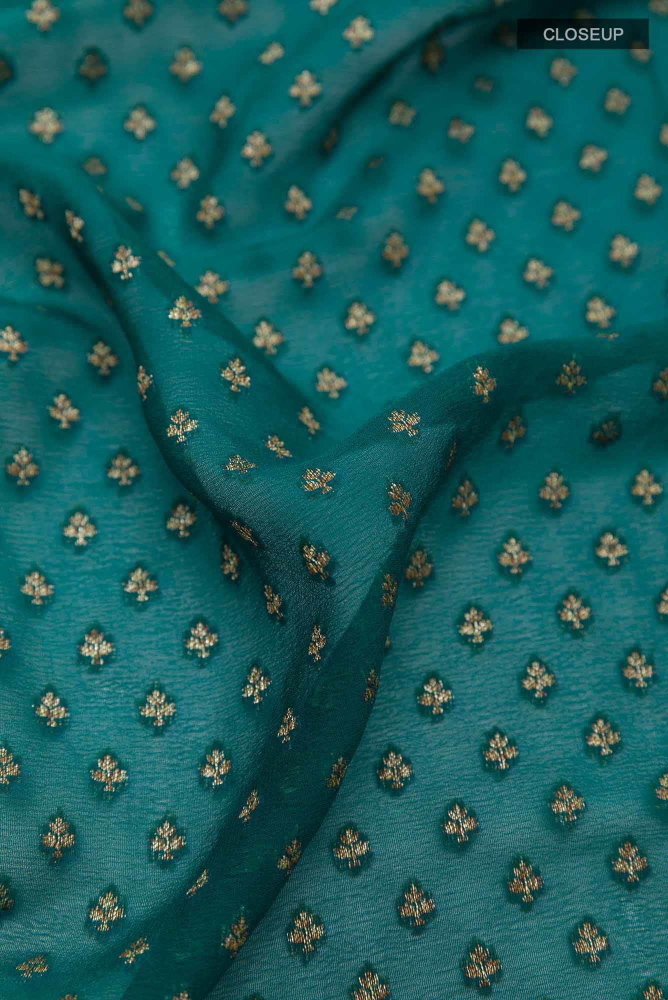 Green Georgette Saree