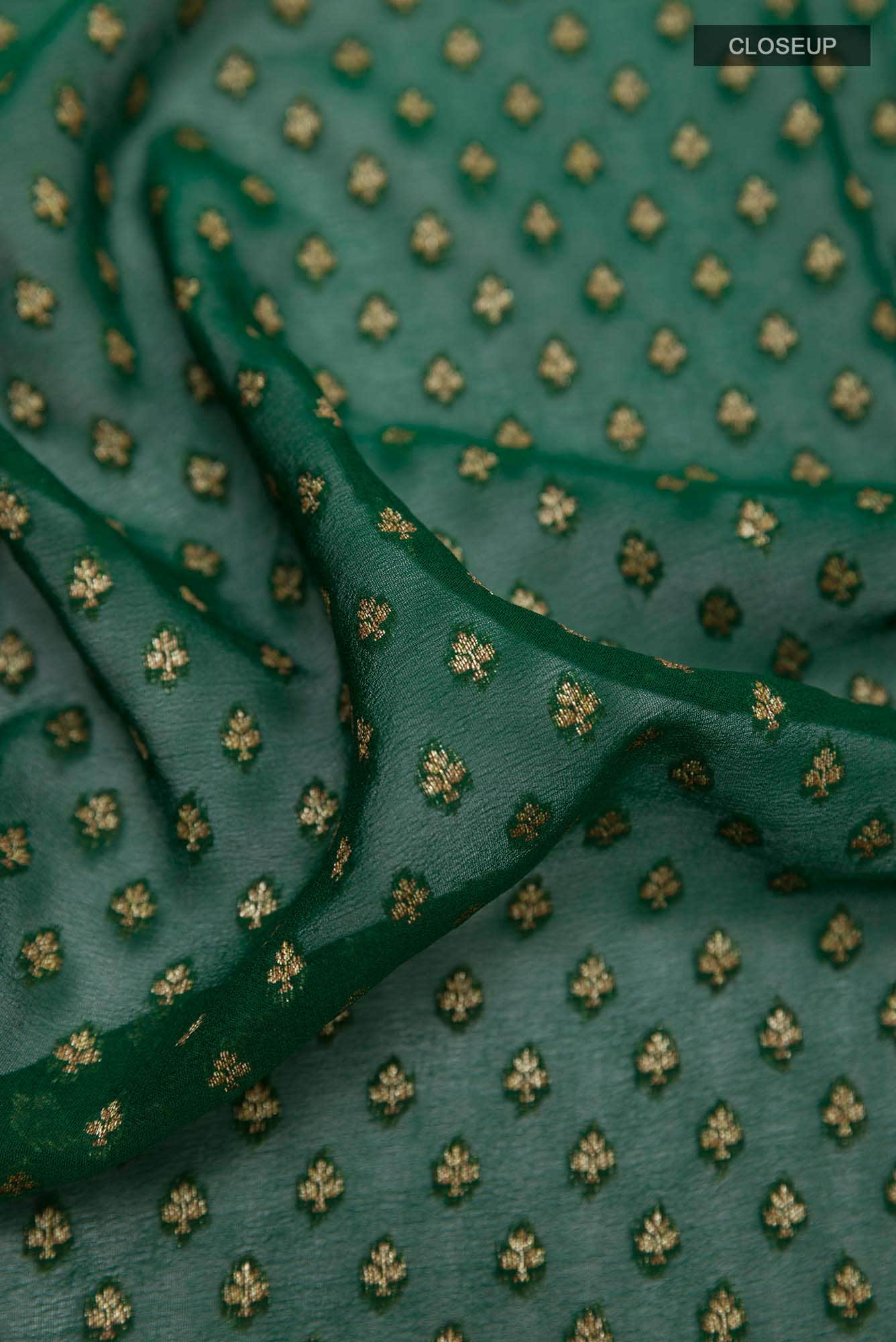 Green Georgette Saree