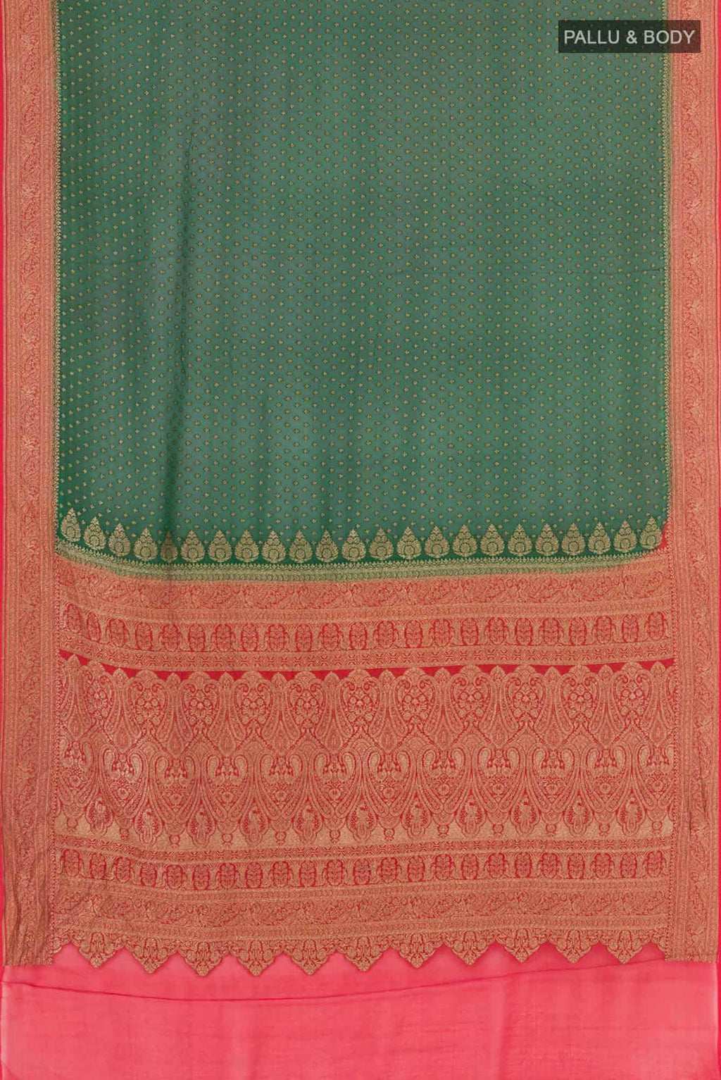 Green Georgette Saree